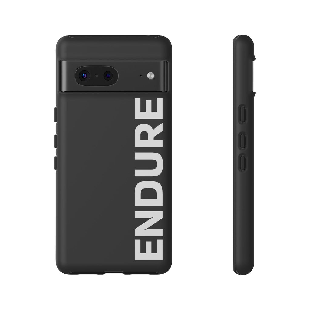 Endure Vertical Bold Phone Case — Tough Black Protective Cover