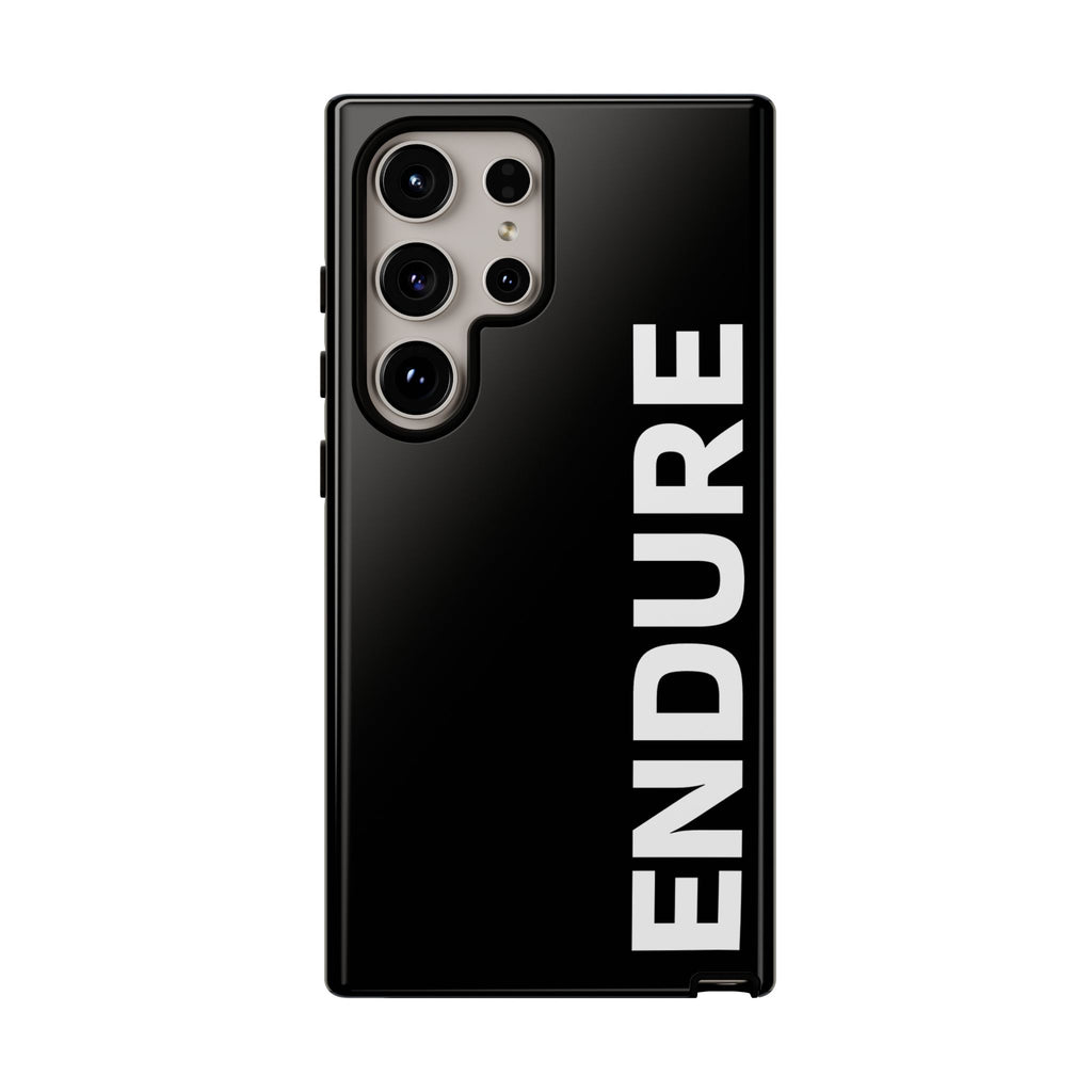 Endure Vertical Bold Phone Case — Tough Black Protective Cover