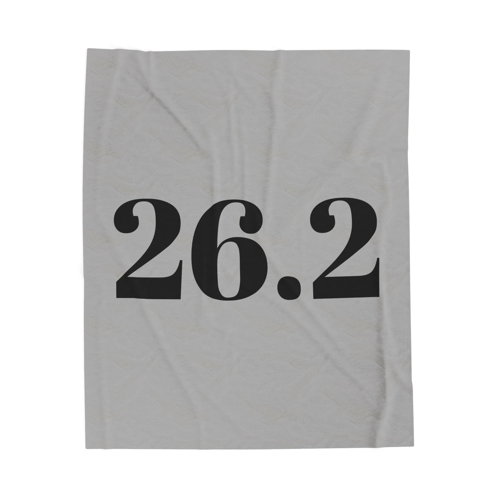 Marathon Runner Plush Blanket - '26.2' Velveteen Throw for Runners & Race Day Gifts - Best Run Yet Apparel and Gifts