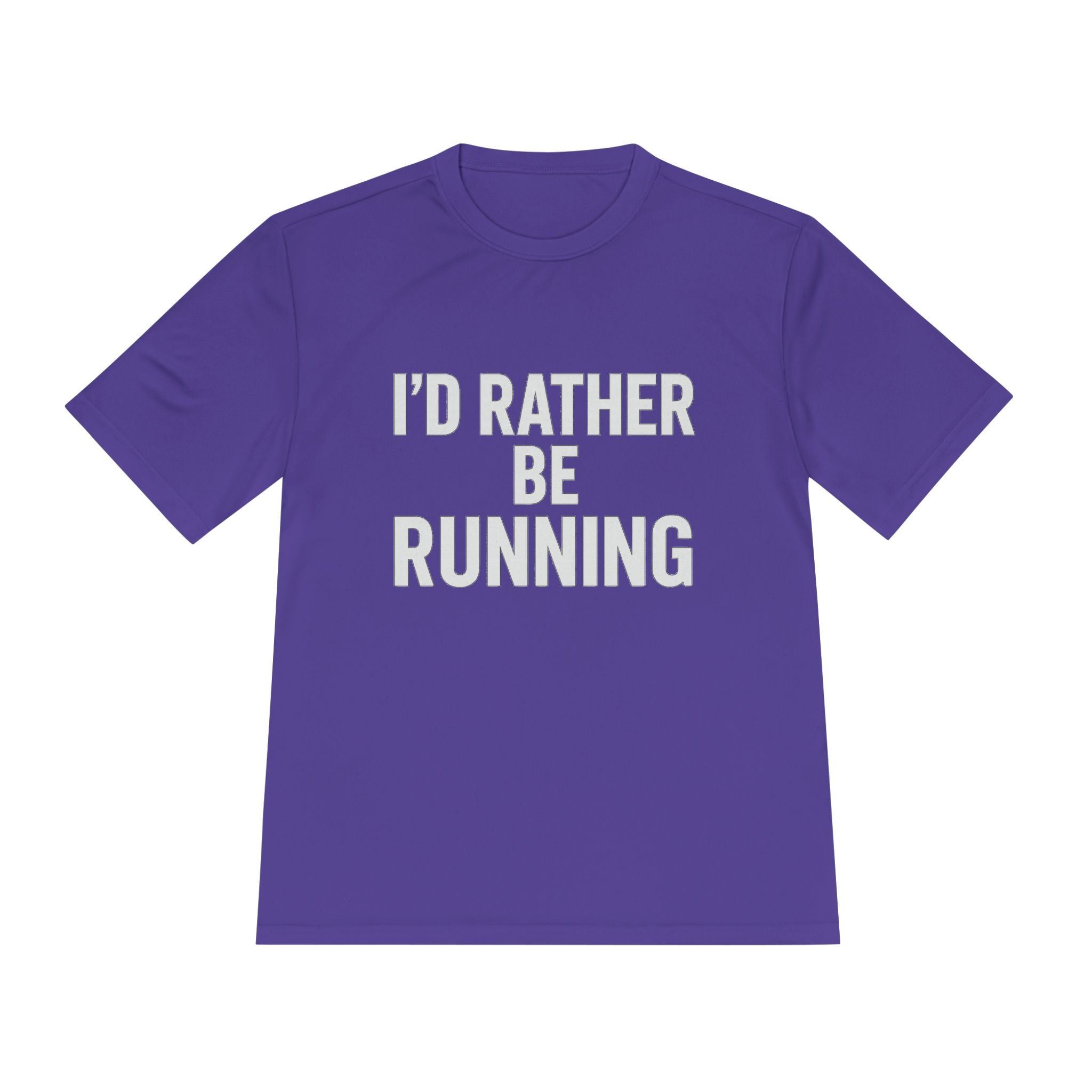 Running Tee — "I'd Rather Be Running" Moisture‑Wicking Performance Shirt - Best Run Yet Apparel and Gifts