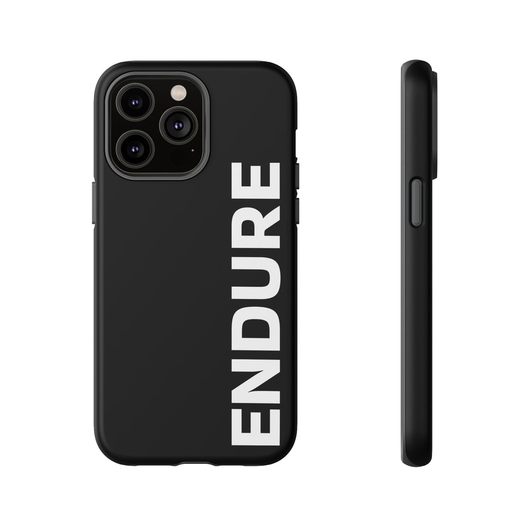 Endure Vertical Bold Phone Case — Tough Black Protective Cover