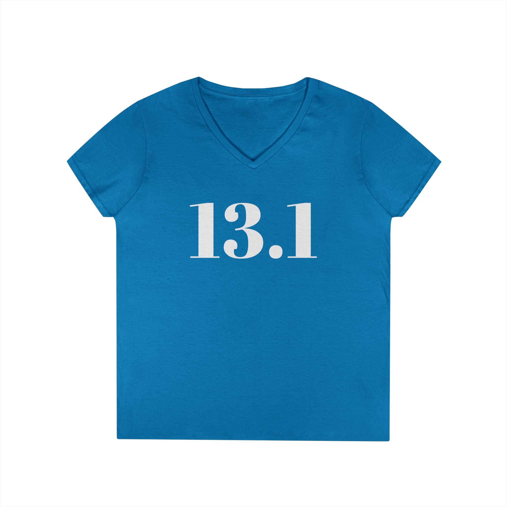 13.1 Women’s V‑Neck Running Tee — Half Marathon Race Shirt - Best Run Yet Apparel and Gifts
