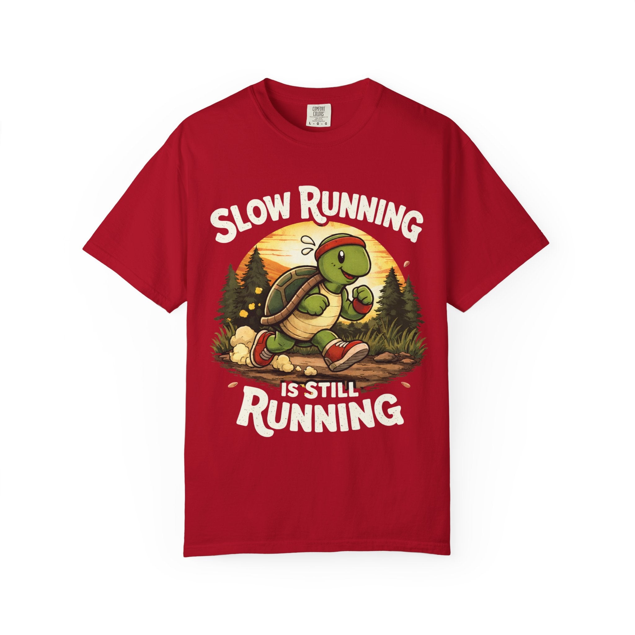 Slow Running Turtle T-Shirt — “Slow Running Is Still Running” Motivational Tee