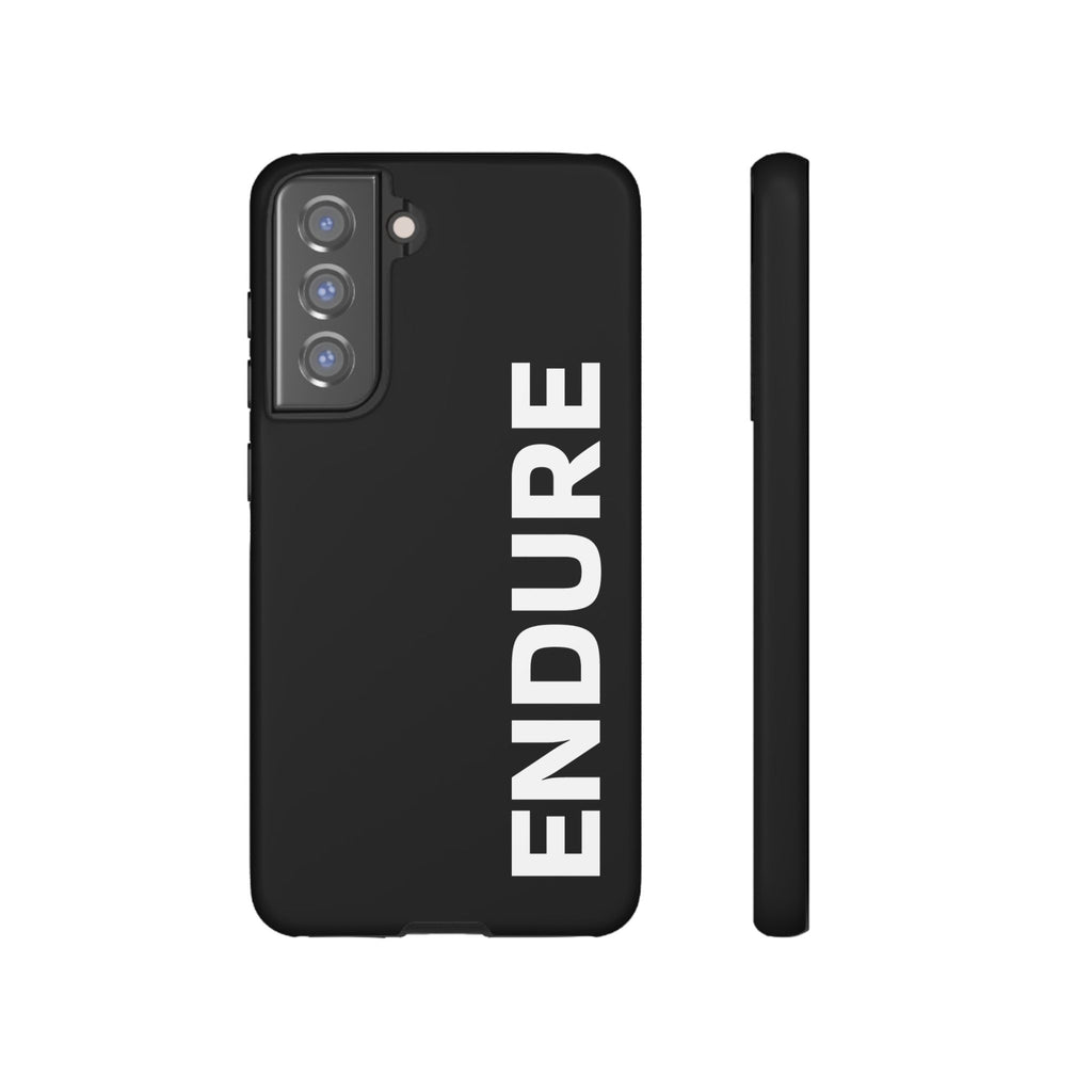 Endure Vertical Bold Phone Case — Tough Black Protective Cover
