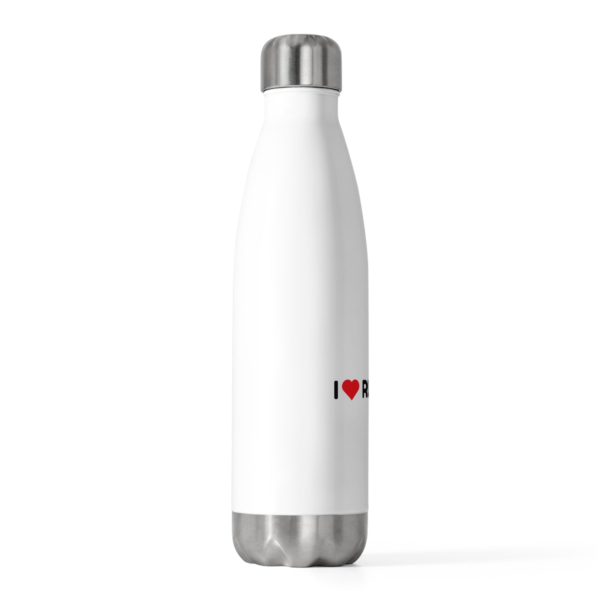 I Love Running 20oz Insulated Water Bottle — Double-Wall Stainless Steel Sports Bottle for Runners & Fitness