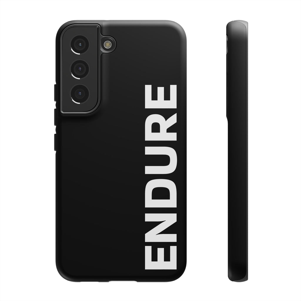 Endure Vertical Bold Phone Case — Tough Black Protective Cover