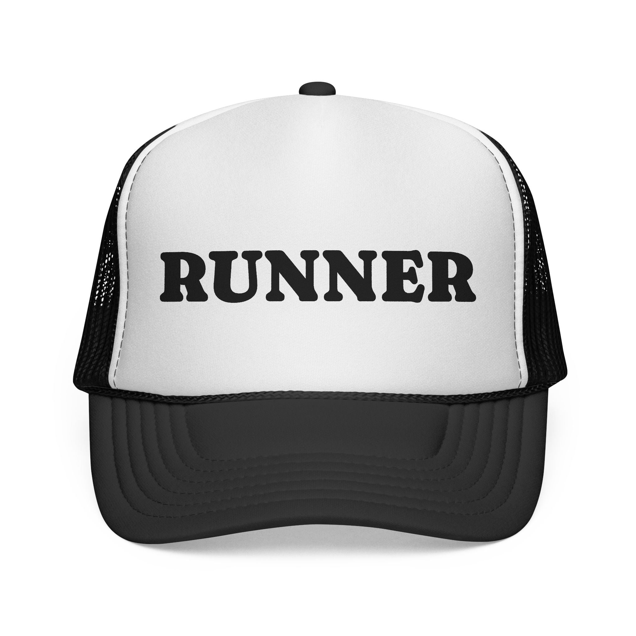 Runner Trucker Cap — Vintage Athletic Mesh Hat for Runners