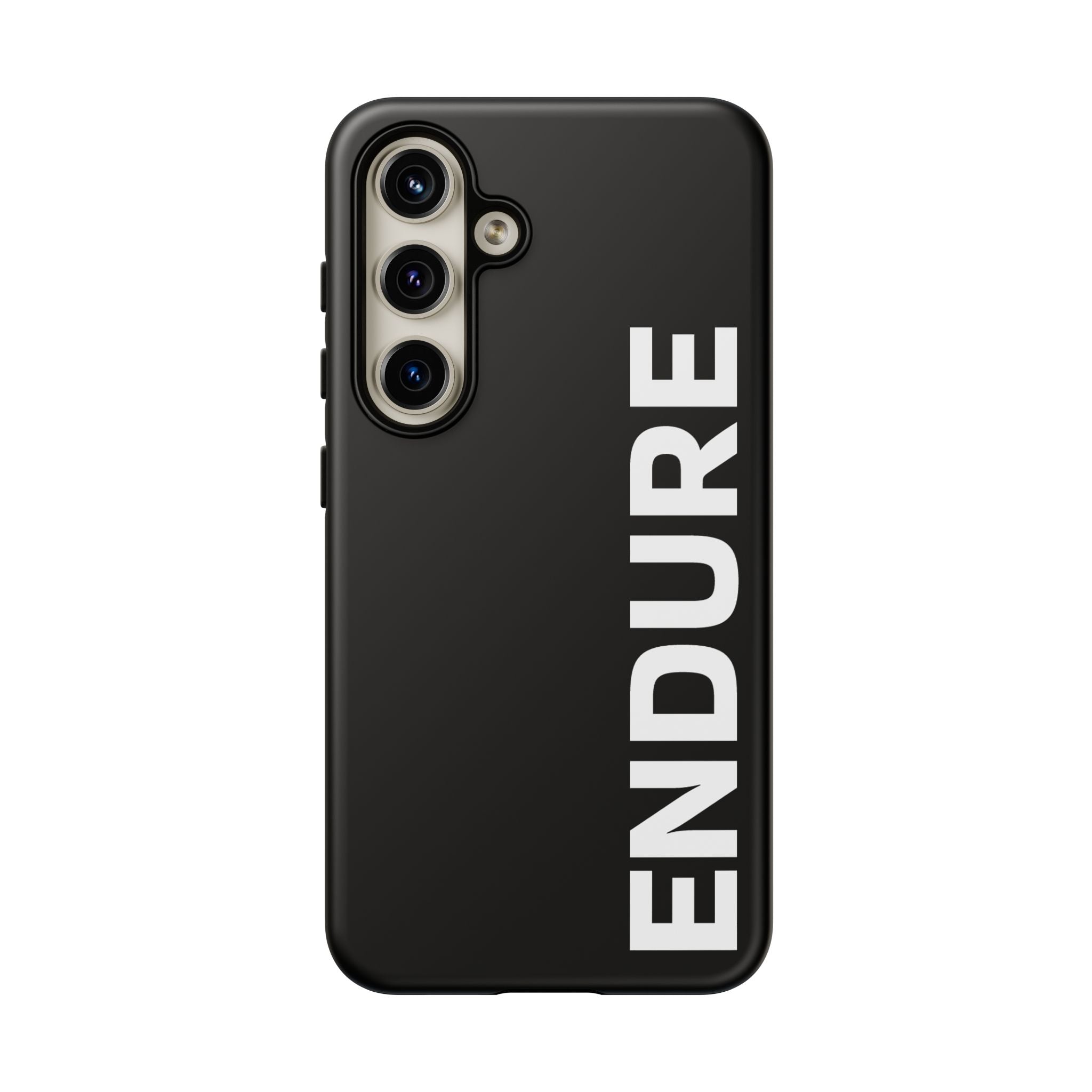 Endure Vertical Bold Phone Case — Tough Black Protective Cover