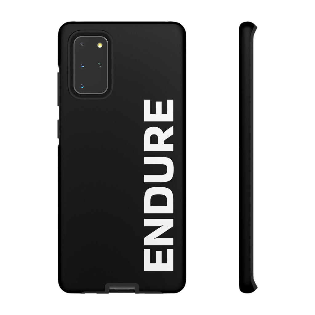 Endure Vertical Bold Phone Case — Tough Black Protective Cover