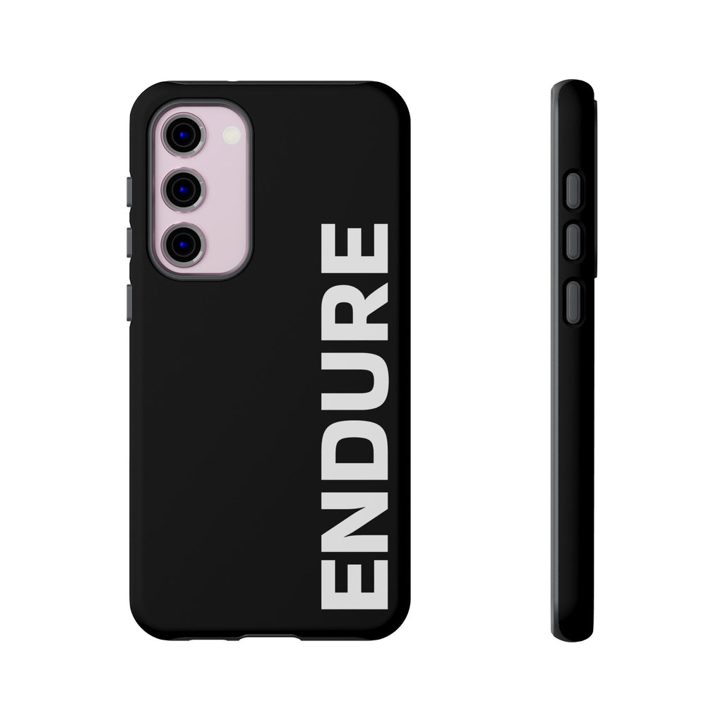 Endure Vertical Bold Phone Case — Tough Black Protective Cover