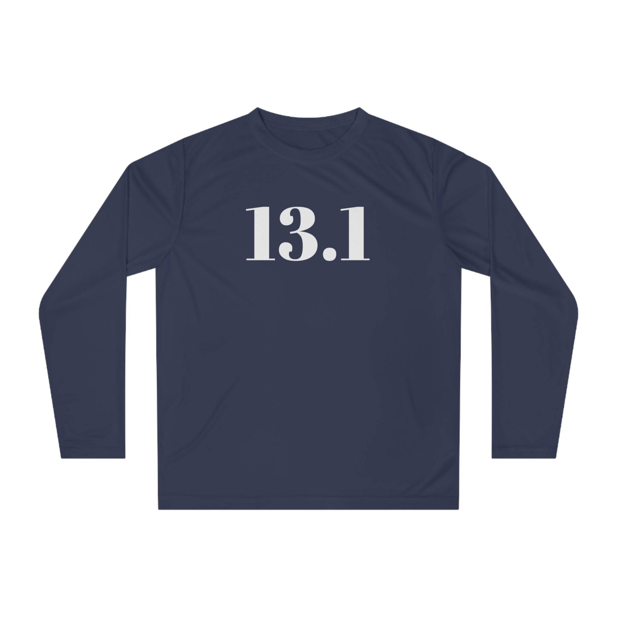13.1 Half Marathon Performance Long Sleeve Shirt — Runner Training Top