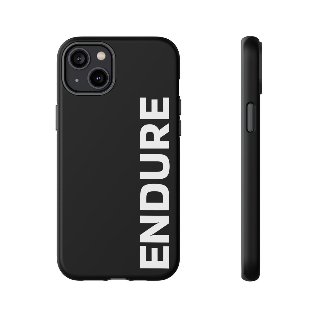 Endure Vertical Bold Phone Case — Tough Black Protective Cover