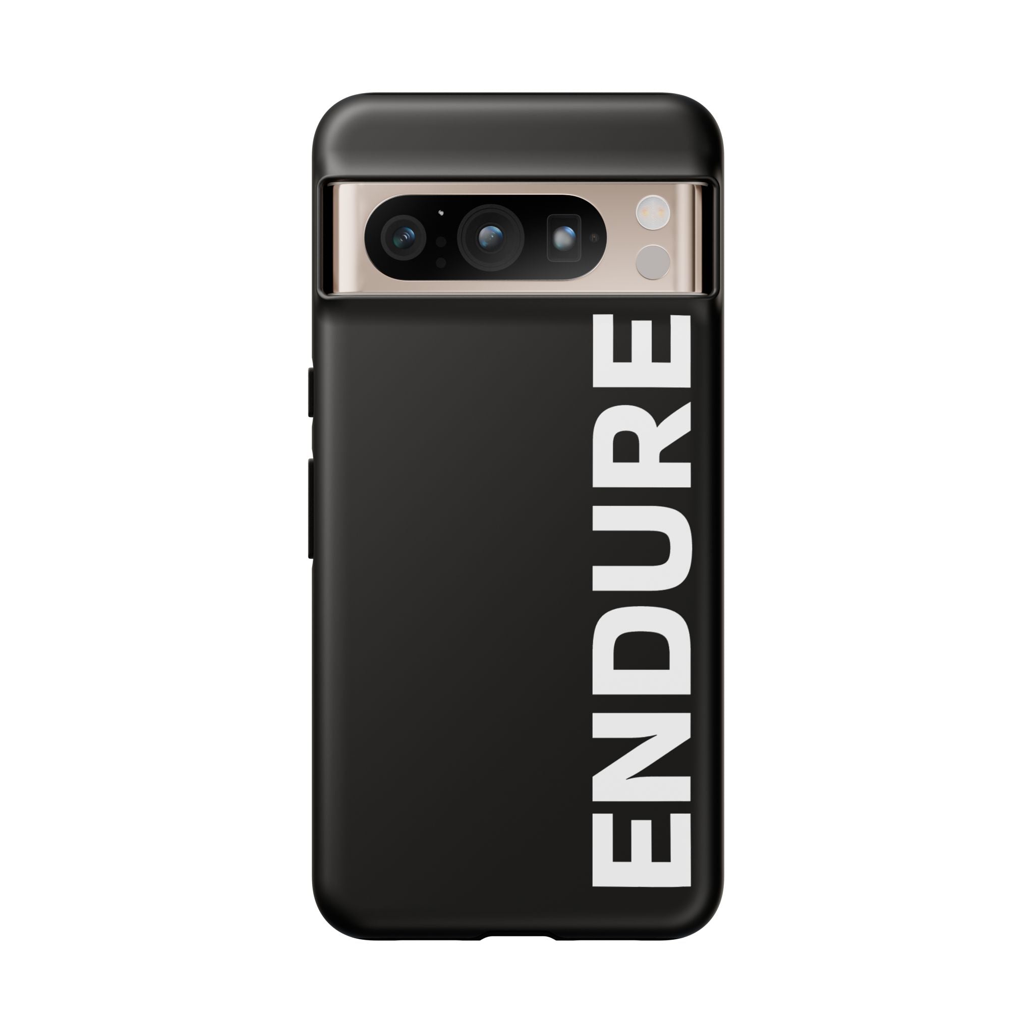 Endure Vertical Bold Phone Case — Tough Black Protective Cover
