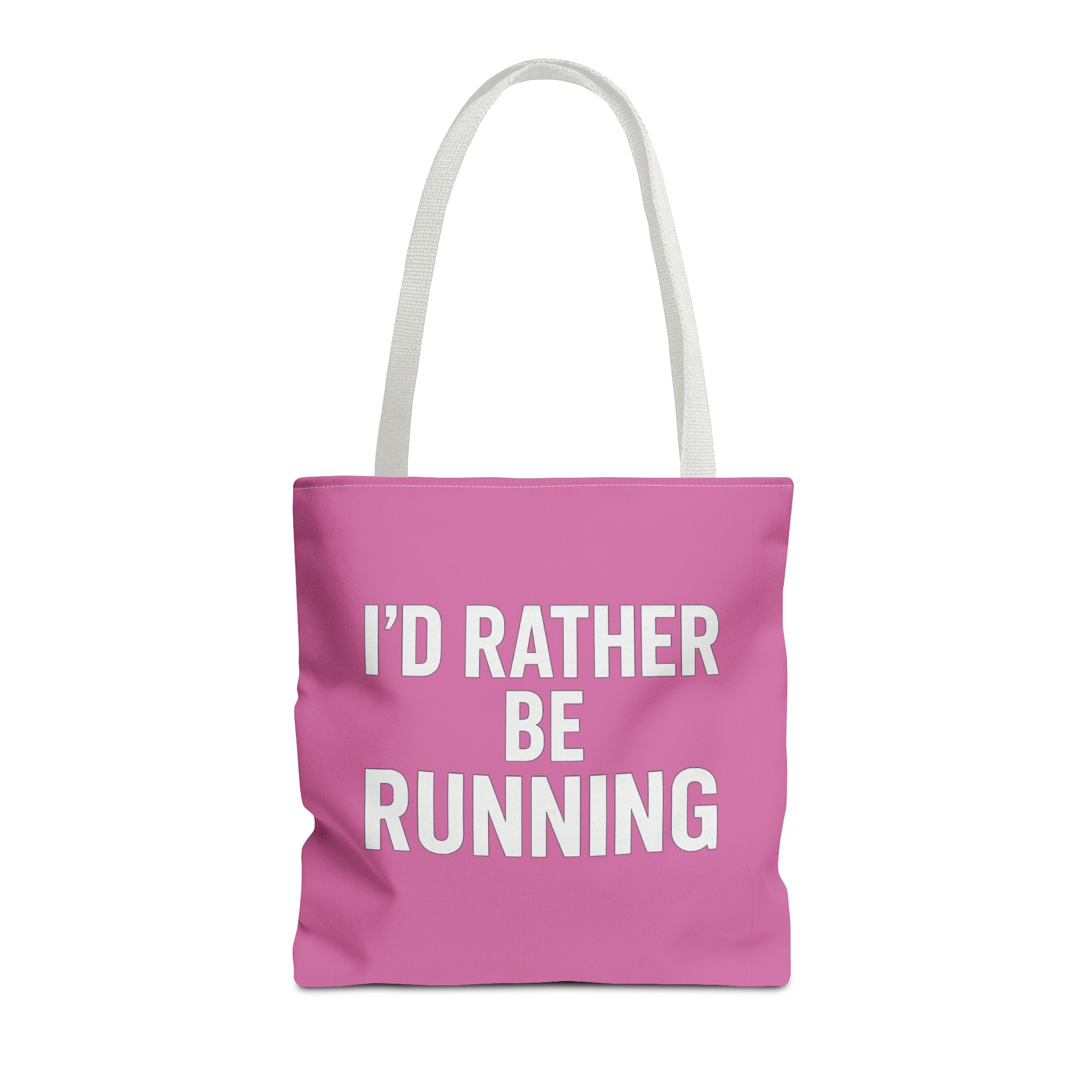 I'd Rather Be Running Pink Tote Bag – Running Enthusiast Gym & Everyday Tote - Best Run Yet Apparel and Gifts