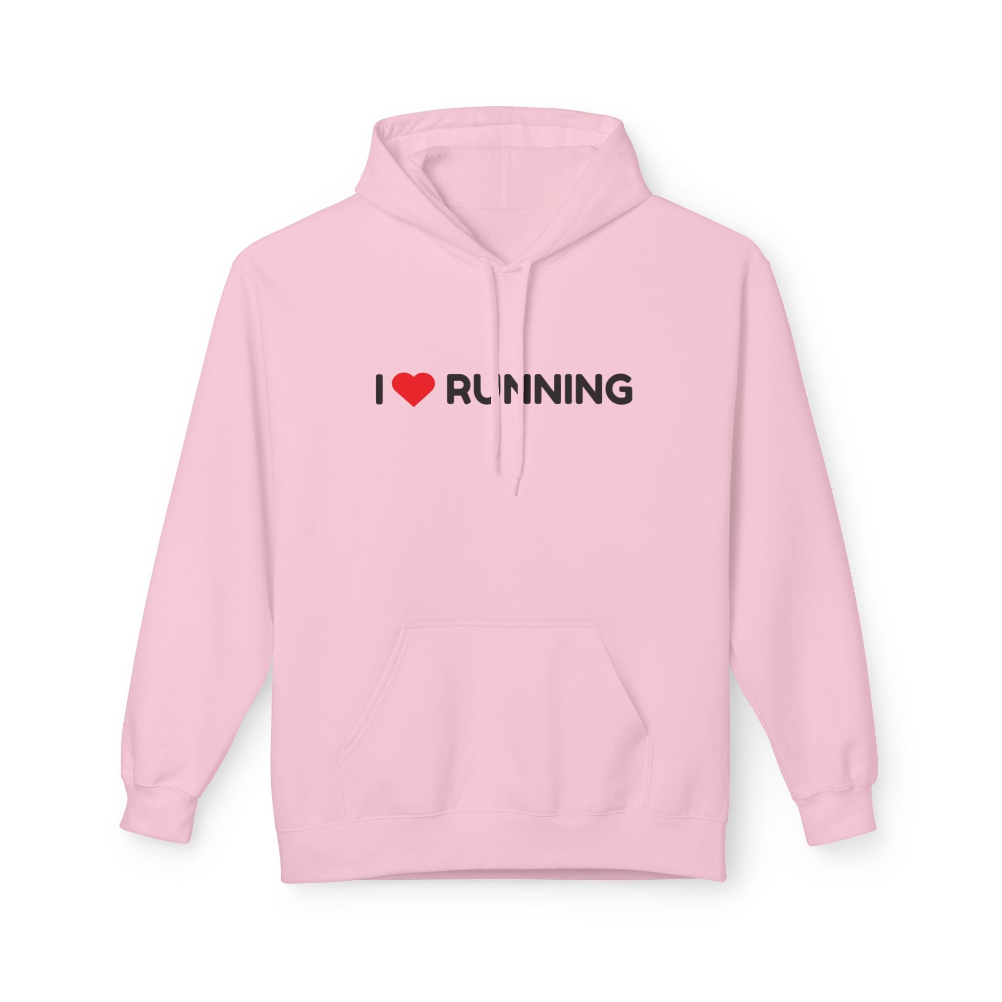 I Love Running Hoodie — Heart Racing Runner Sweatshirt for Joggers & Fitness Fans