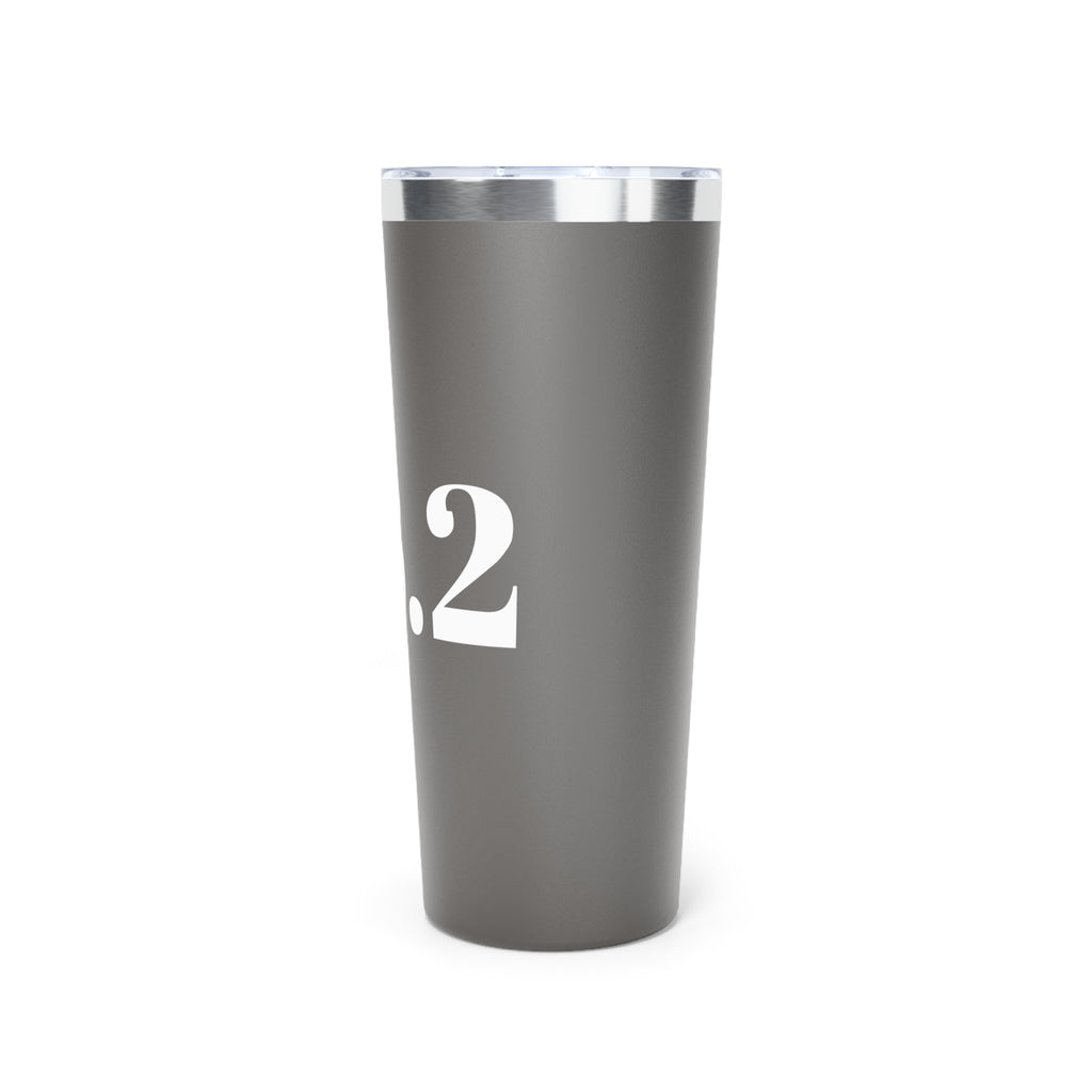 22oz Insulated Tumbler – Bold White Number Design (Matte Black) - Best Run Yet Apparel and Gifts