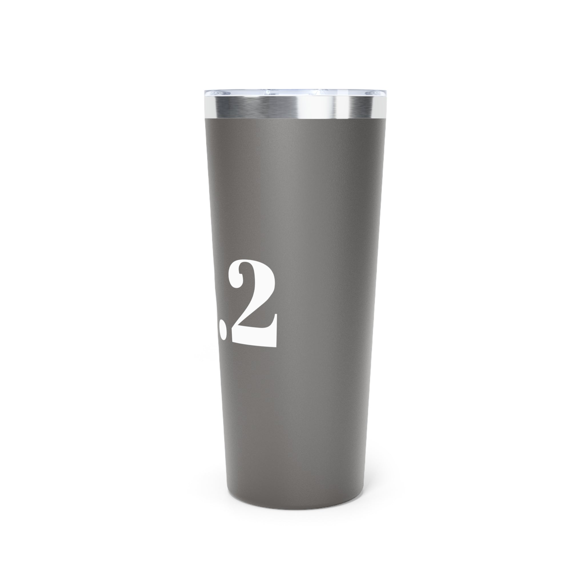 22oz Insulated Tumbler – Bold White Number Design (Matte Black) - Best Run Yet Apparel and Gifts