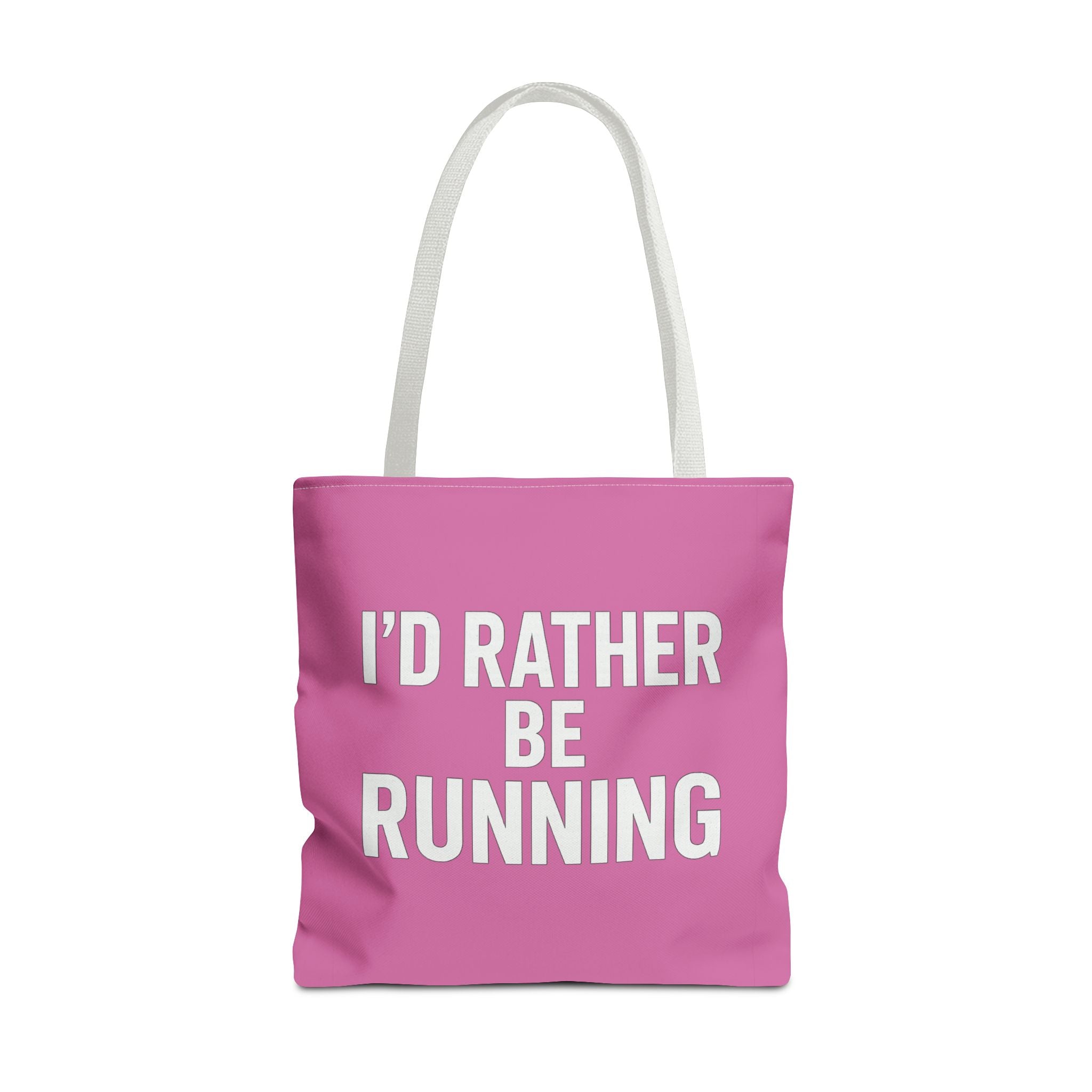 I'd Rather Be Running Pink Tote Bag – Running Enthusiast Gym & Everyday Tote - Best Run Yet Apparel and Gifts
