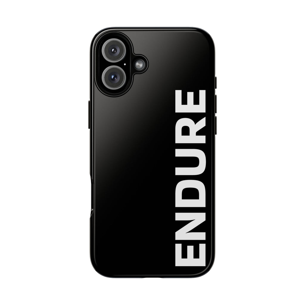 Endure Vertical Bold Phone Case — Tough Black Protective Cover