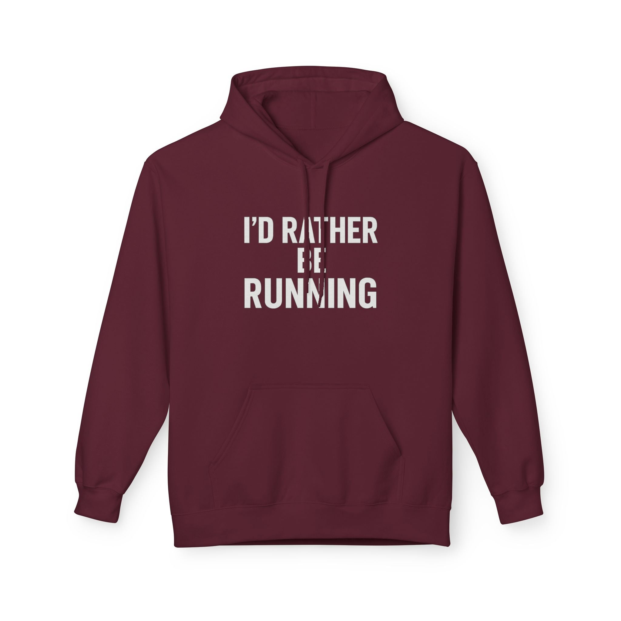I'd Rather Be Running Hoodie - Running Enthusiast Athletic Pullover - Best Run Yet Apparel and Gifts