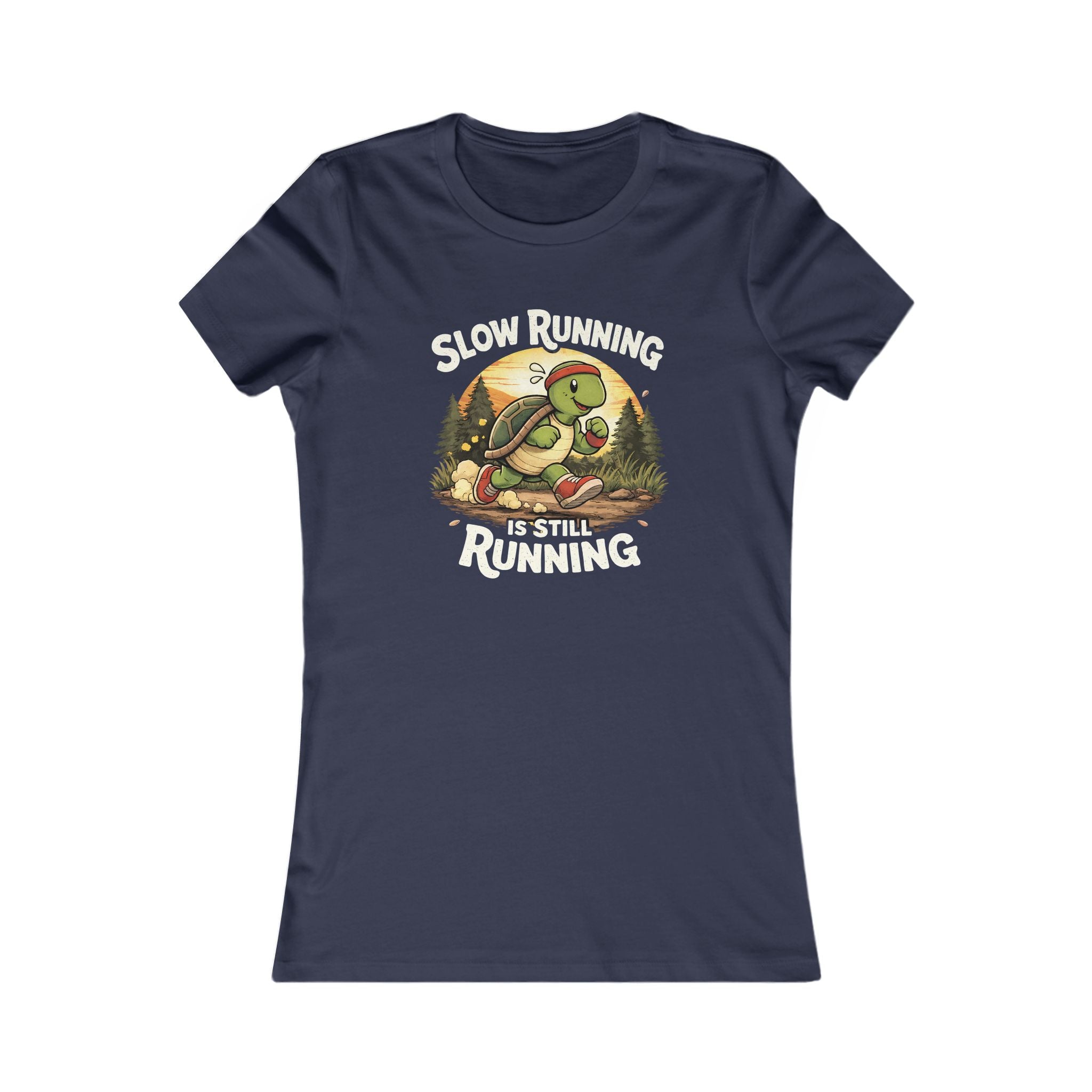 Slow Running Is Still Running Turtle Tee — "Catch Me If You Can" Women's Running Shirt