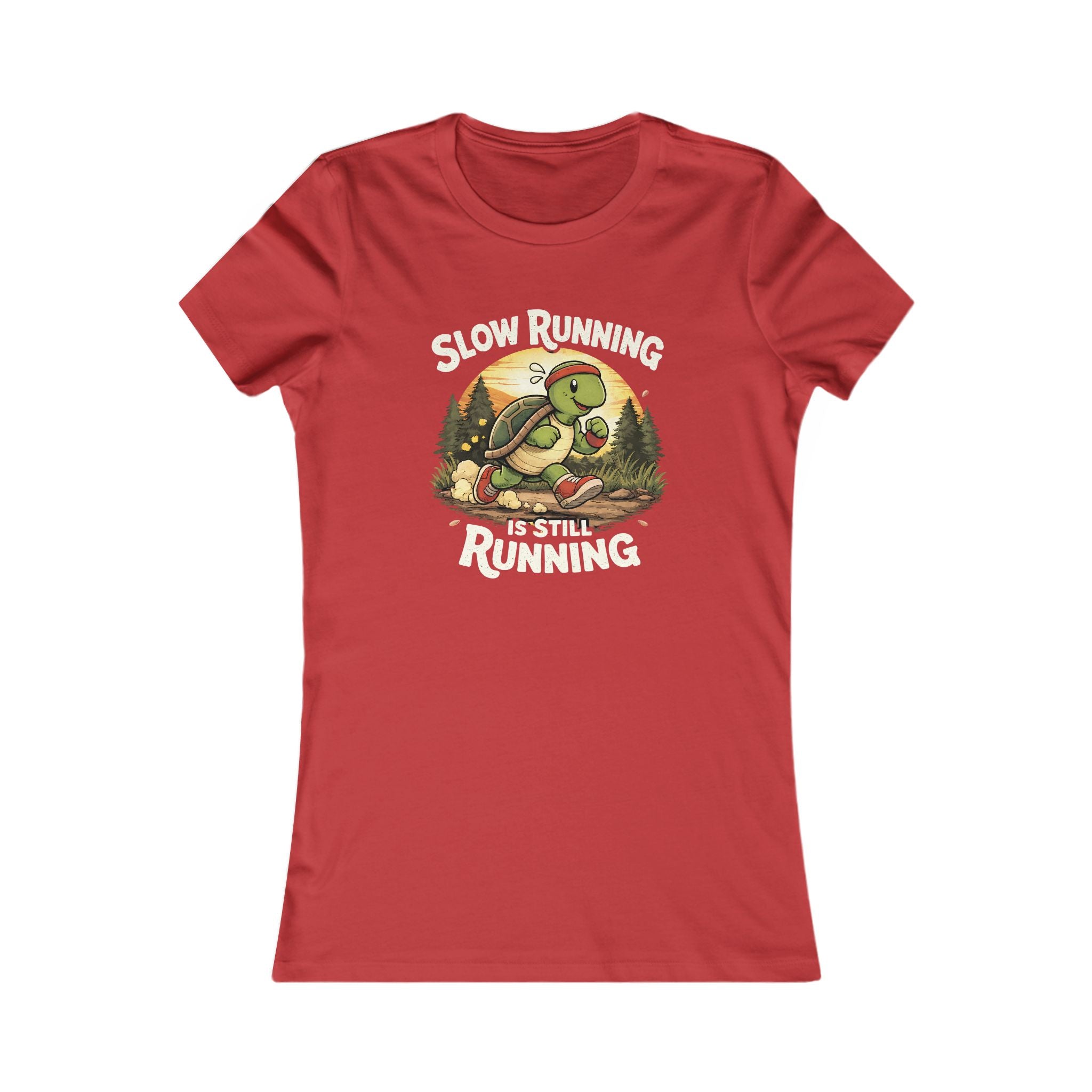 Slow Running Is Still Running Turtle Tee — "Catch Me If You Can" Women's Running Shirt