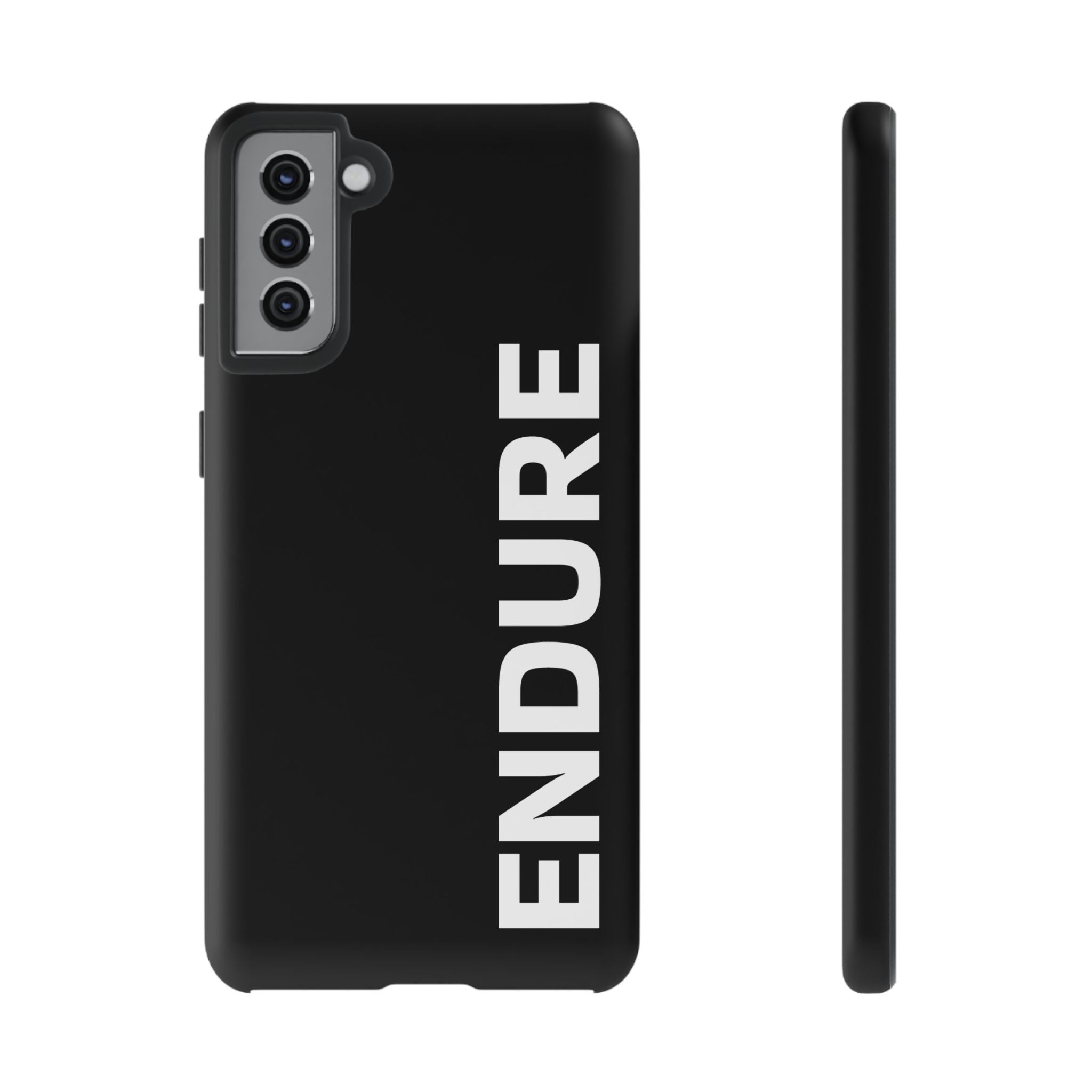 Endure Vertical Bold Phone Case — Tough Black Protective Cover