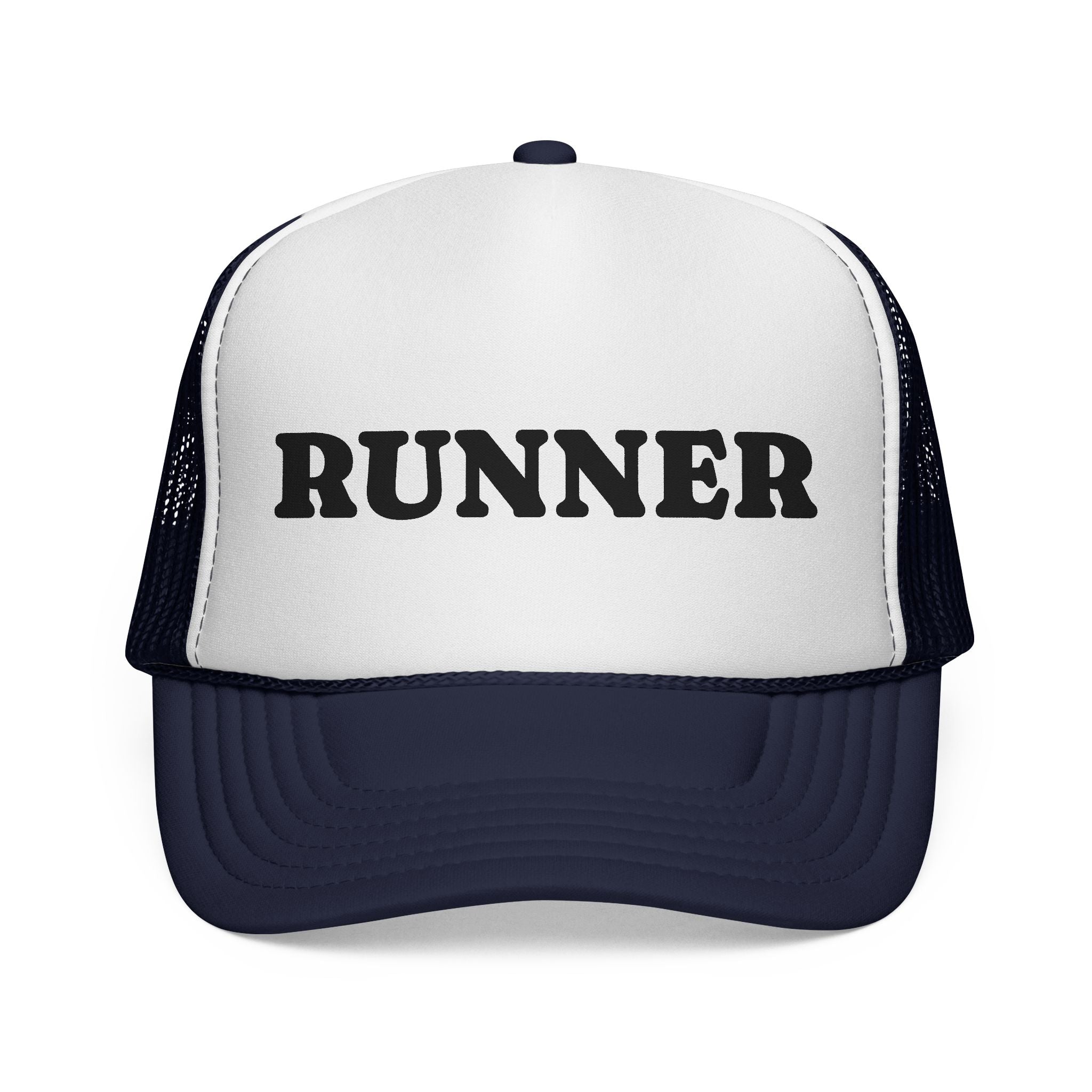 Runner Trucker Cap — Vintage Athletic Mesh Hat for Runners