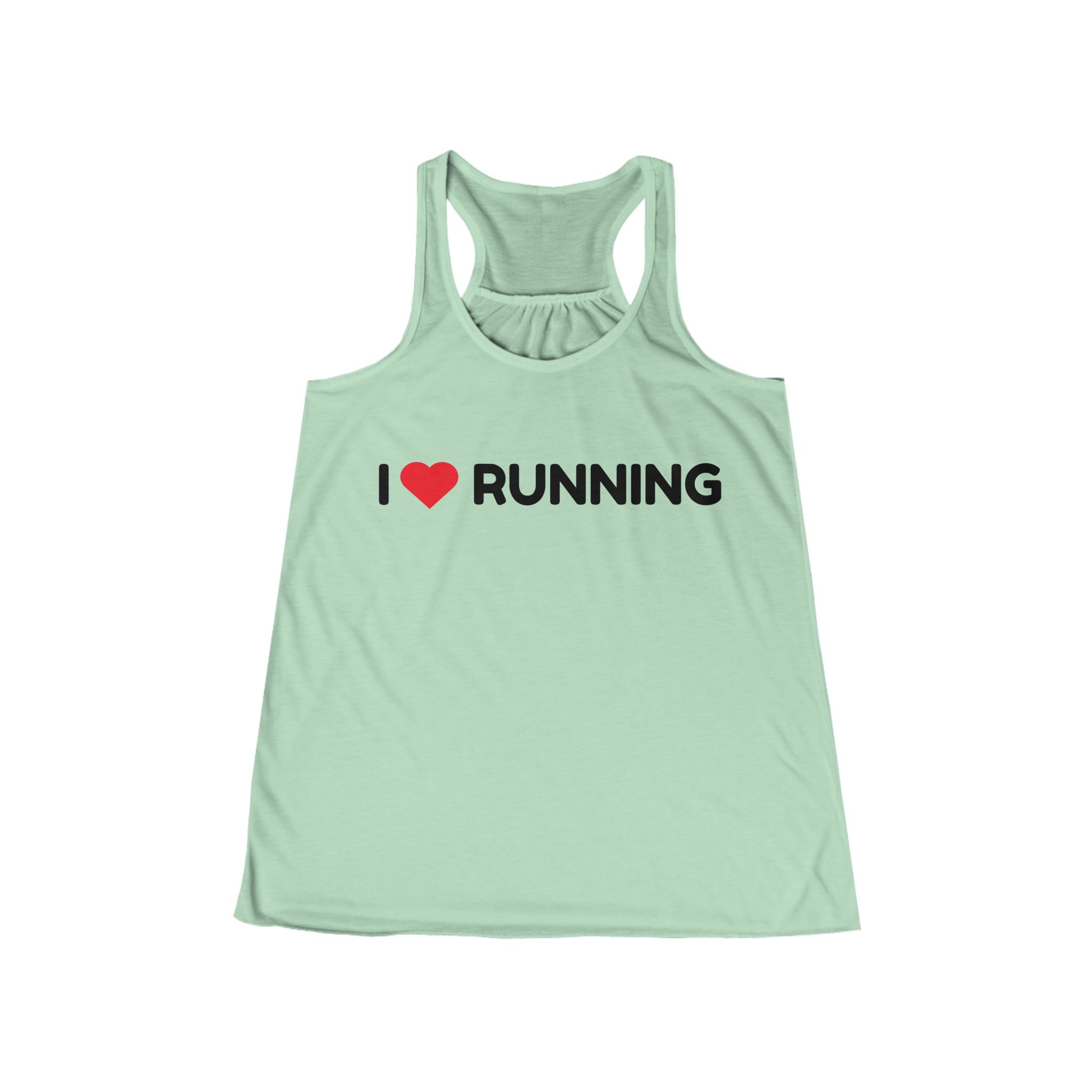 Running Tank Top — “I Heart RUNNING” Women's Racerback Tank