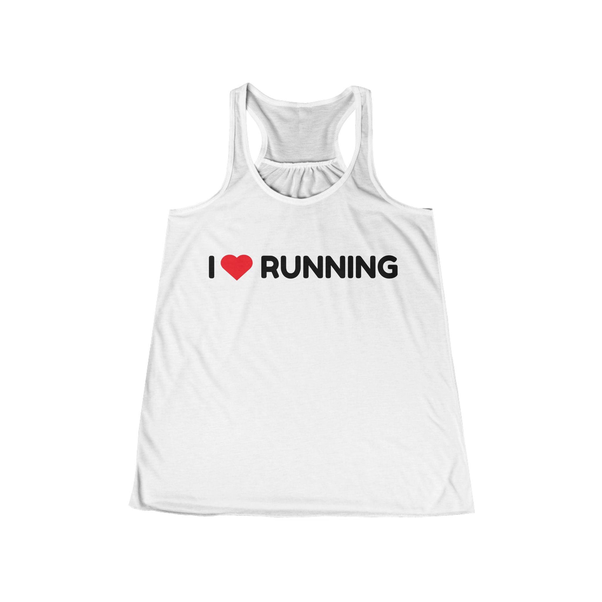 Running Tank Top — “I Heart RUNNING” Women's Racerback Tank