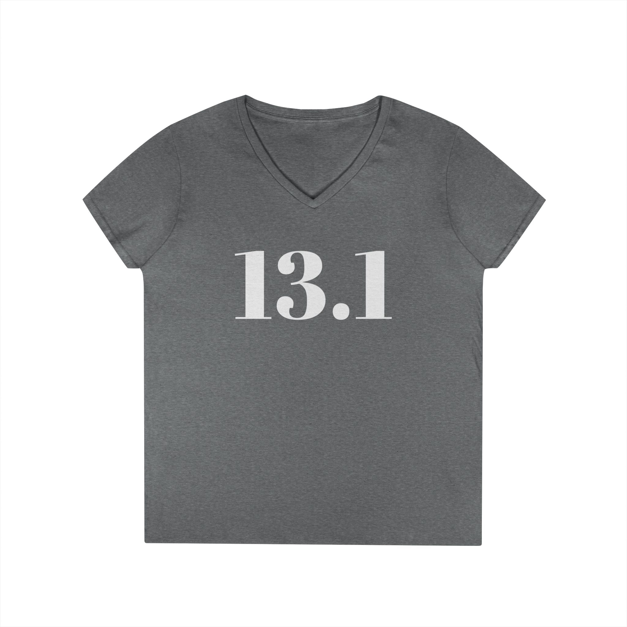 13.1 Women’s V‑Neck Running Tee — Half Marathon Race Shirt - Best Run Yet Apparel and Gifts