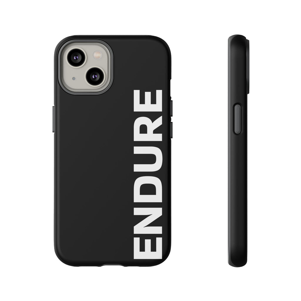 Endure Vertical Bold Phone Case — Tough Black Protective Cover