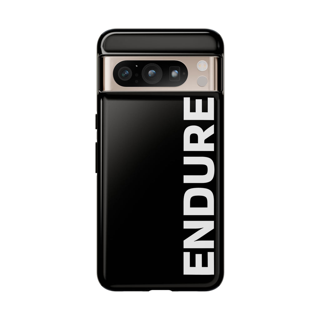 Endure Vertical Bold Phone Case — Tough Black Protective Cover