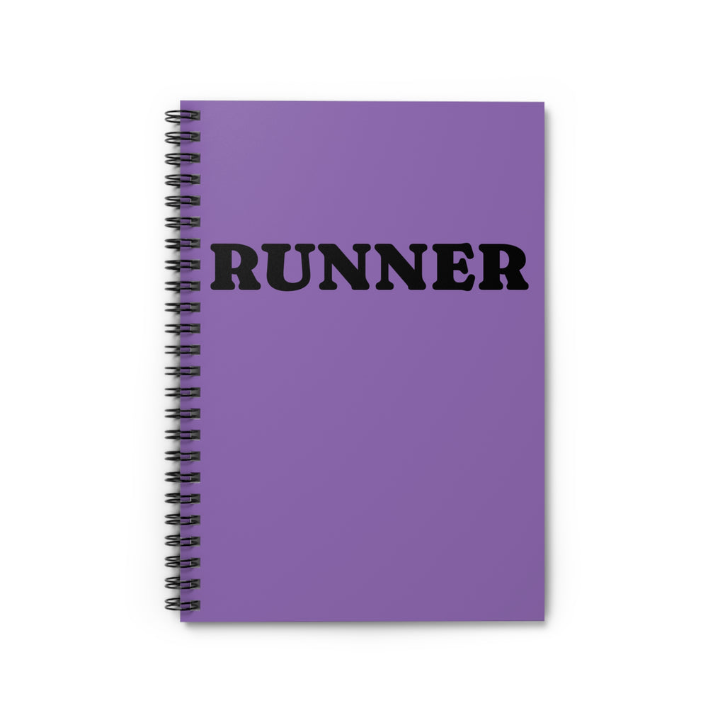 Runner Spiral Notebook — Purple Ruled Journal for Runners, Training Log & Race Notes - Best Run Yet Apparel and Gifts