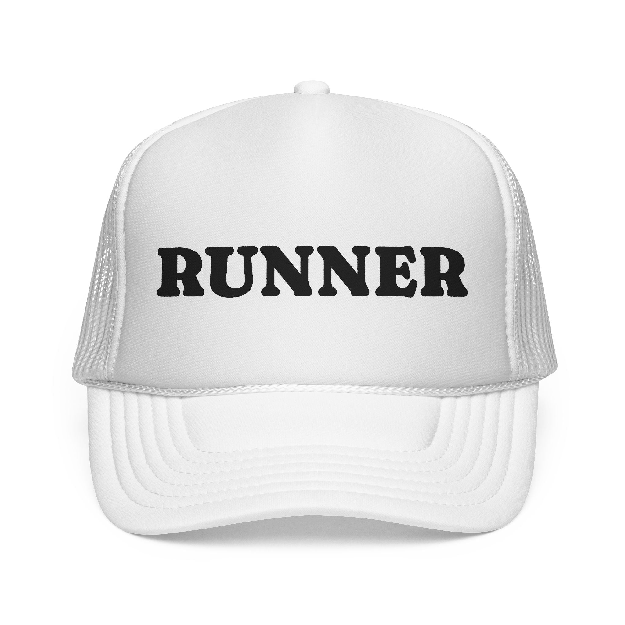 Runner Trucker Cap — Vintage Athletic Mesh Hat for Runners