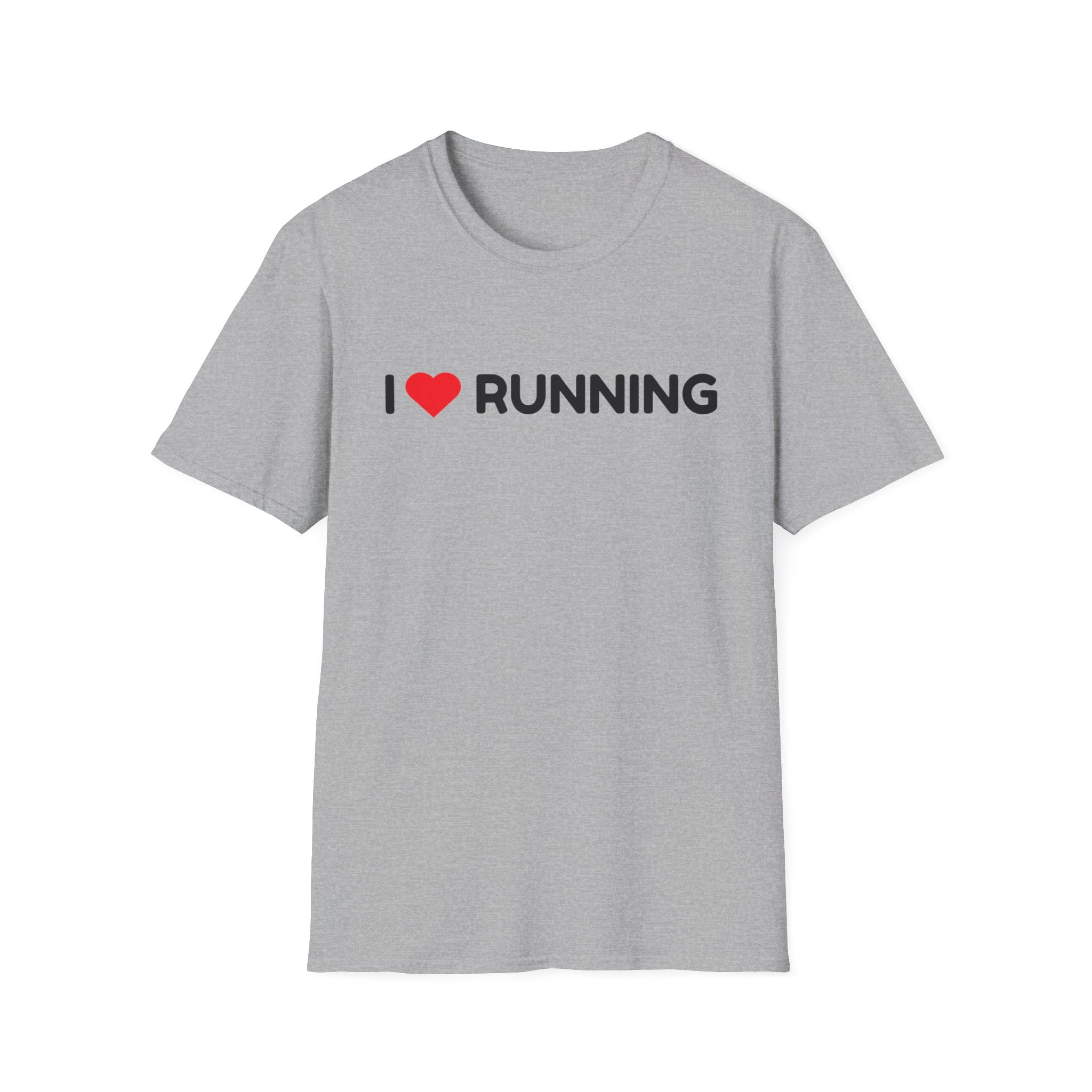 I Heart Running T-Shirt — Soft Style Minimalist Runner Tee