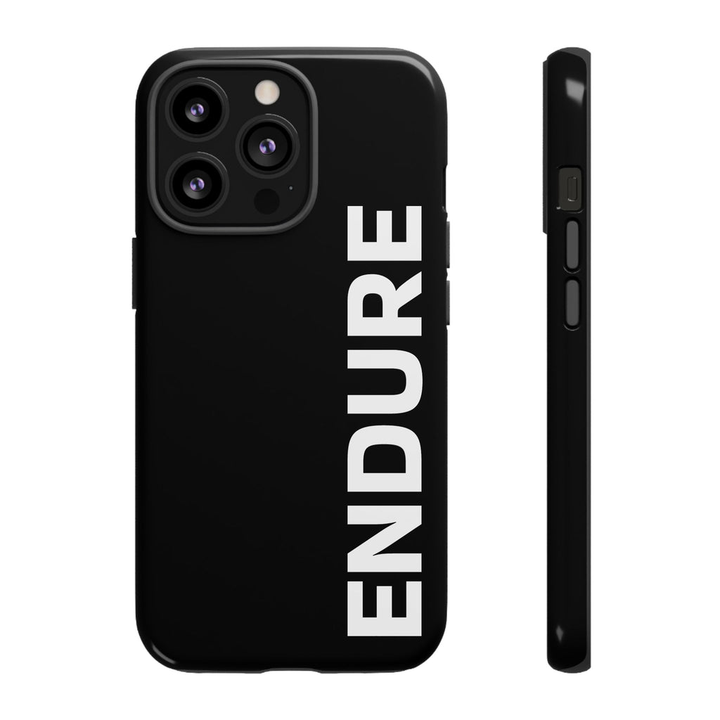 Endure Vertical Bold Phone Case — Tough Black Protective Cover