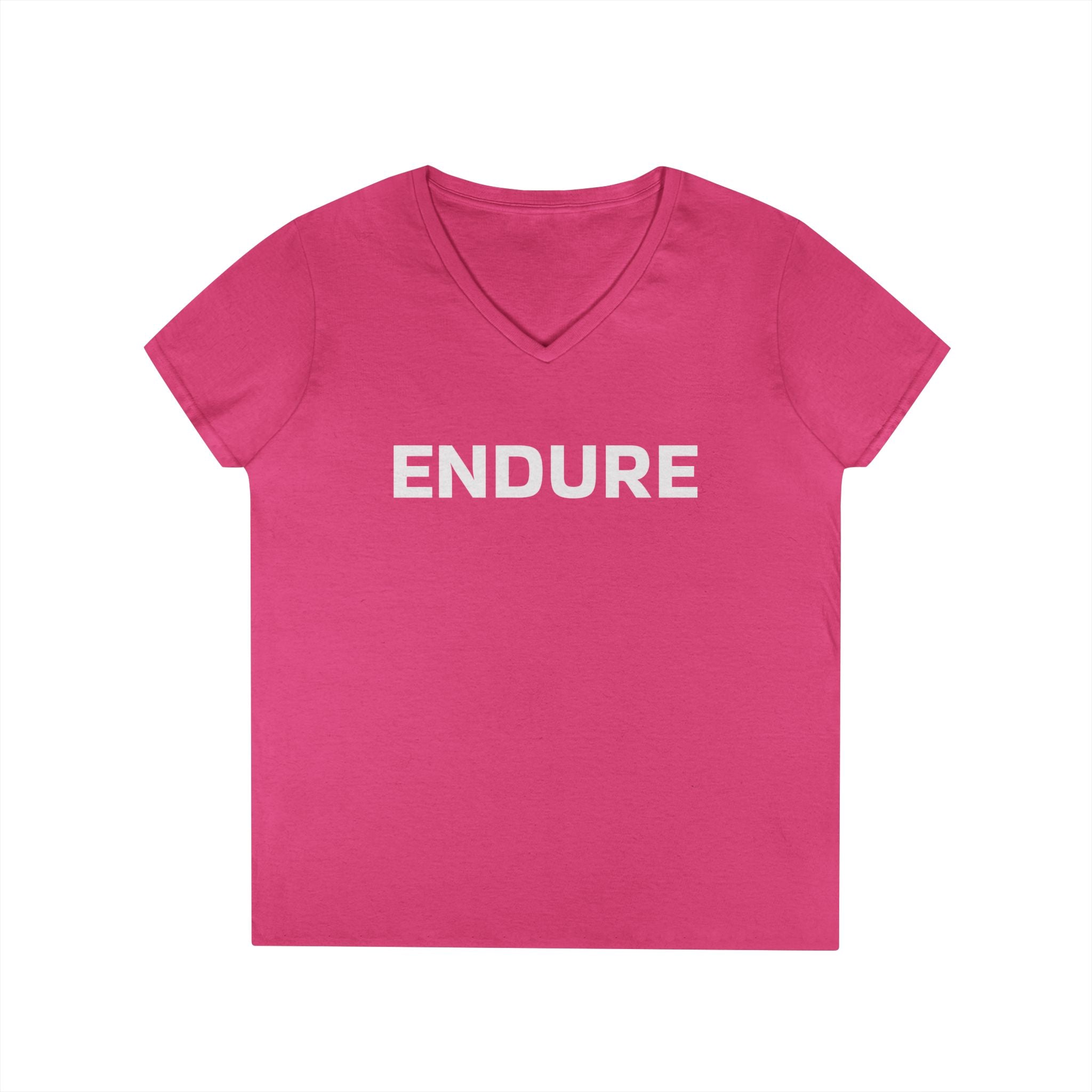 Endure V-Neck Tee - Motivational Women's T-Shirt
