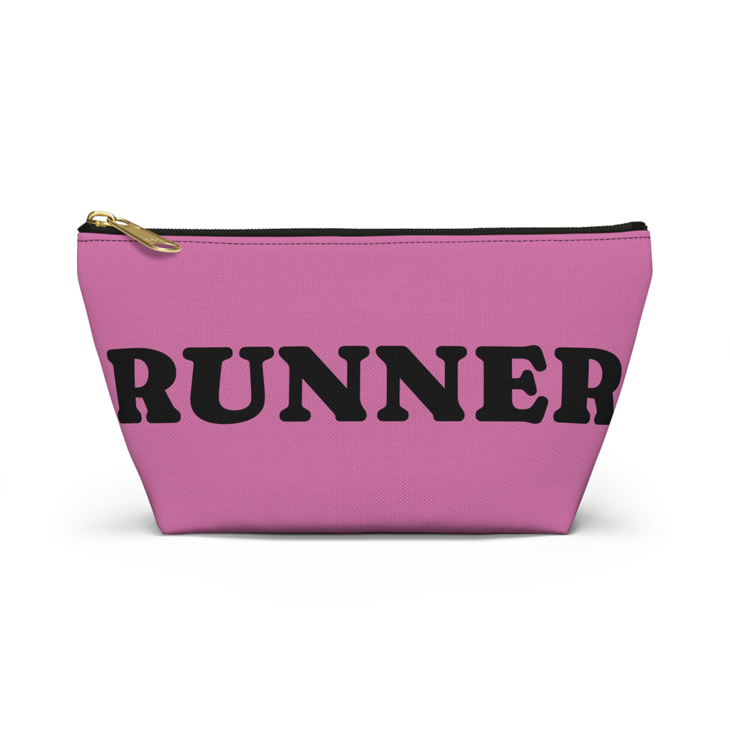 Runner Pink Accessory Pouch — T‑Bottom Makeup & Gear Bag
