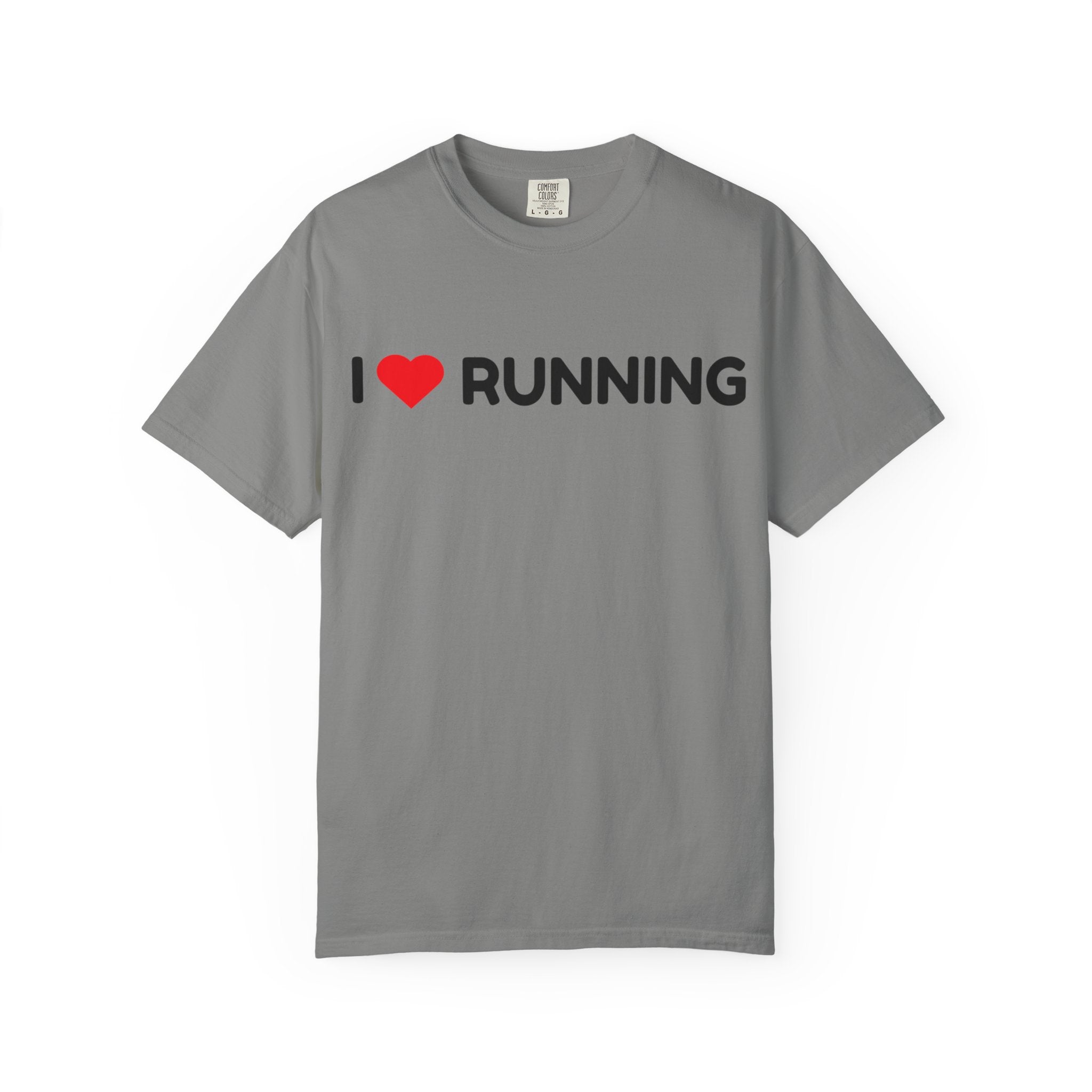 I Love Running T-Shirt — Heart Logo Running Tee for Runners