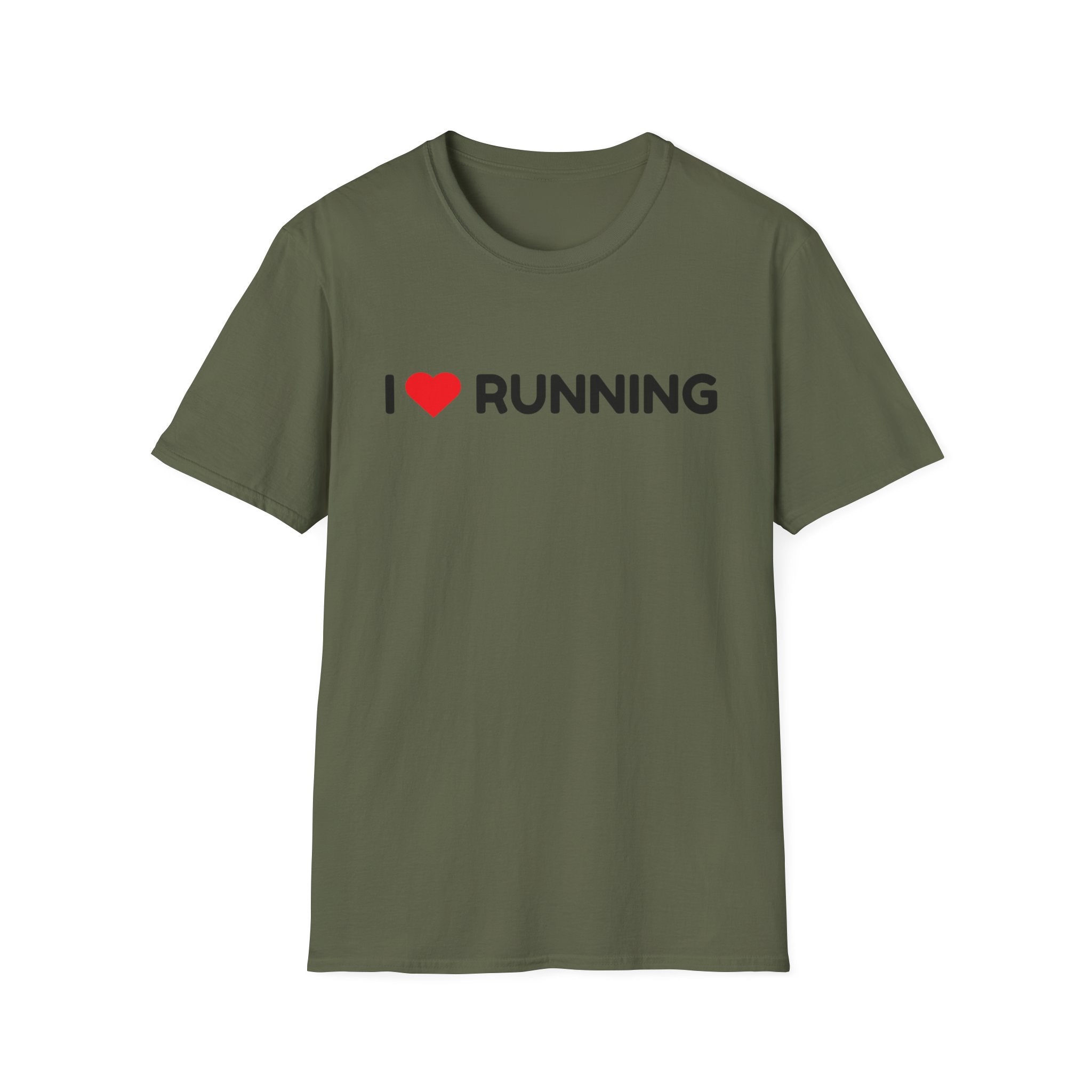 I Heart Running T-Shirt — Soft Style Minimalist Runner Tee