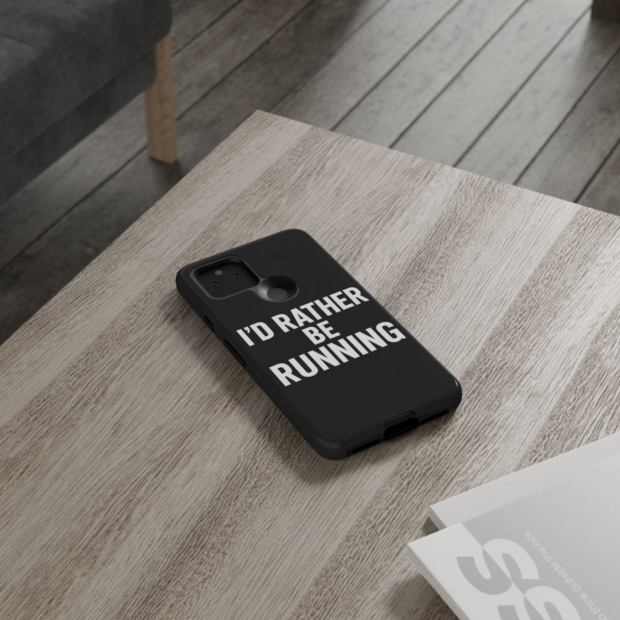 Phone Case — "I'd Rather Be Running" Bold Runner Protective Case - Best Run Yet Apparel and Gifts