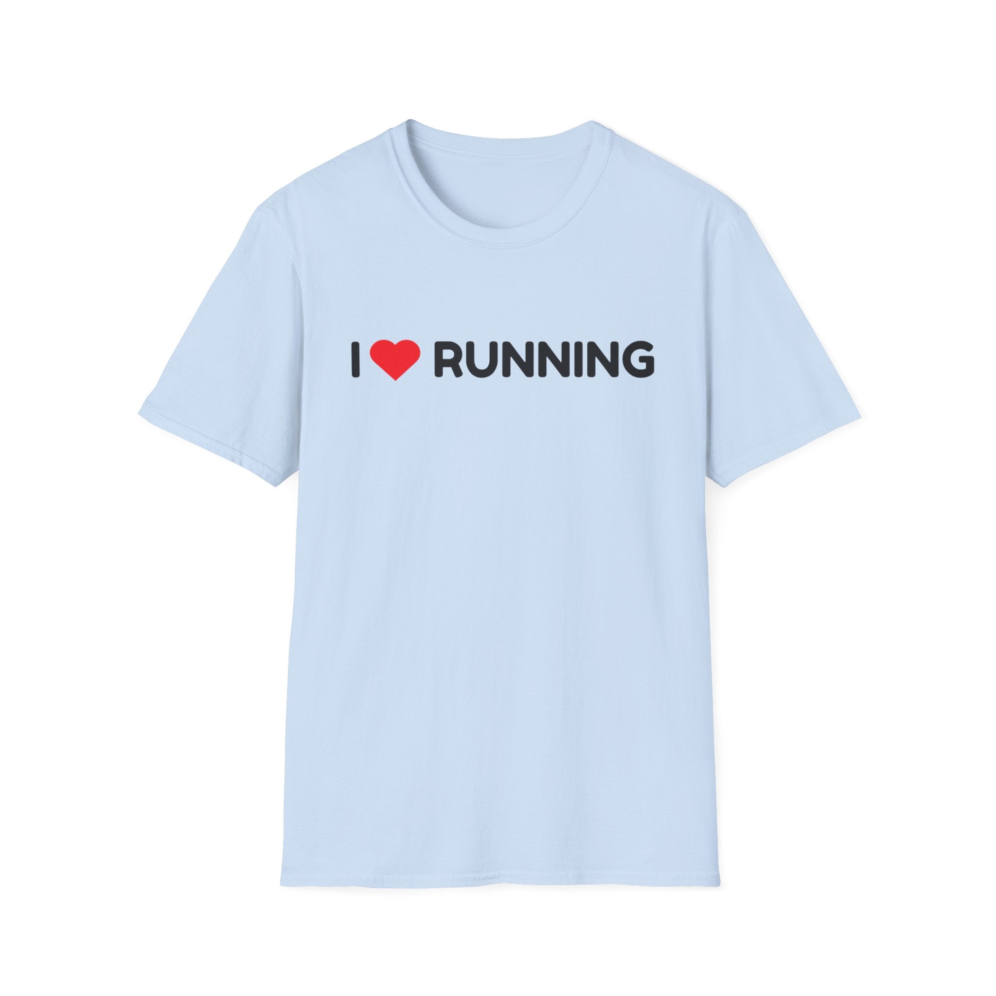 I Heart Running T-Shirt — Soft Style Minimalist Runner Tee