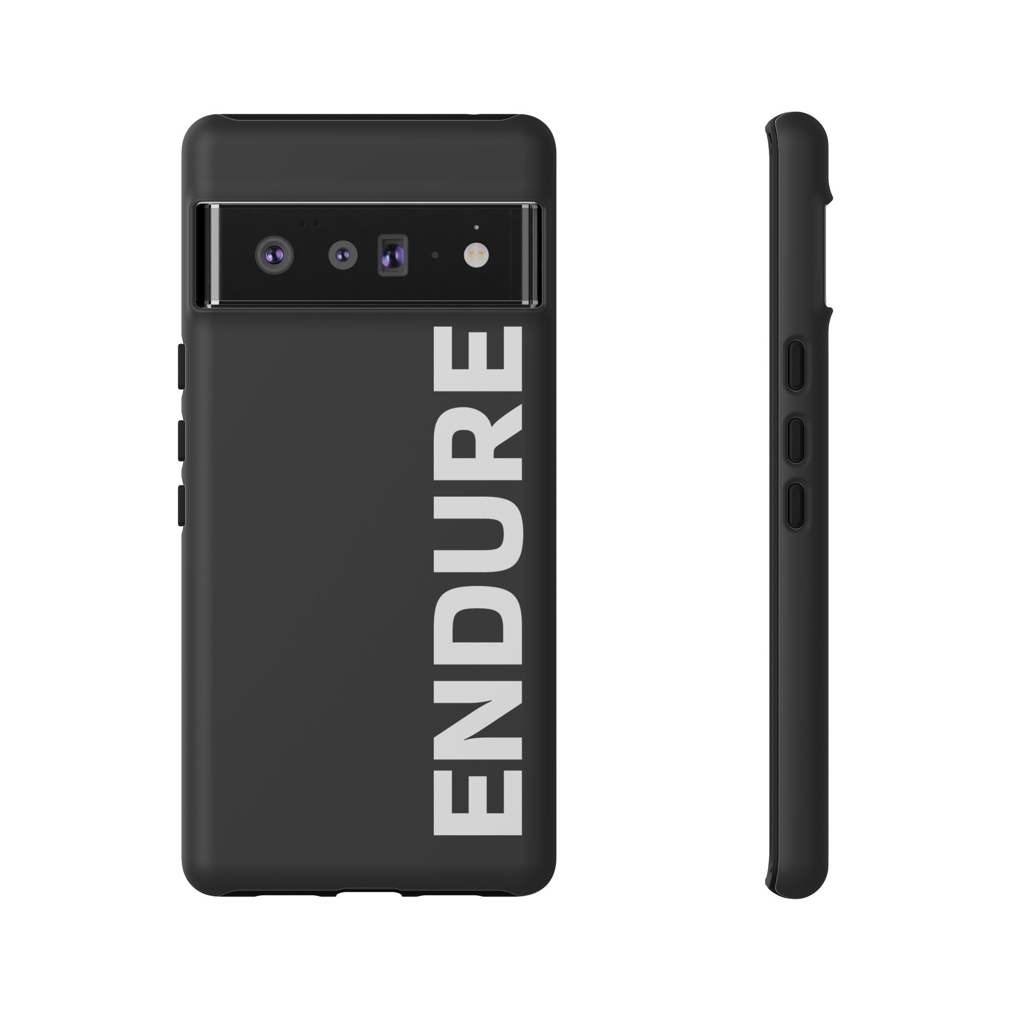 Endure Vertical Bold Phone Case — Tough Black Protective Cover