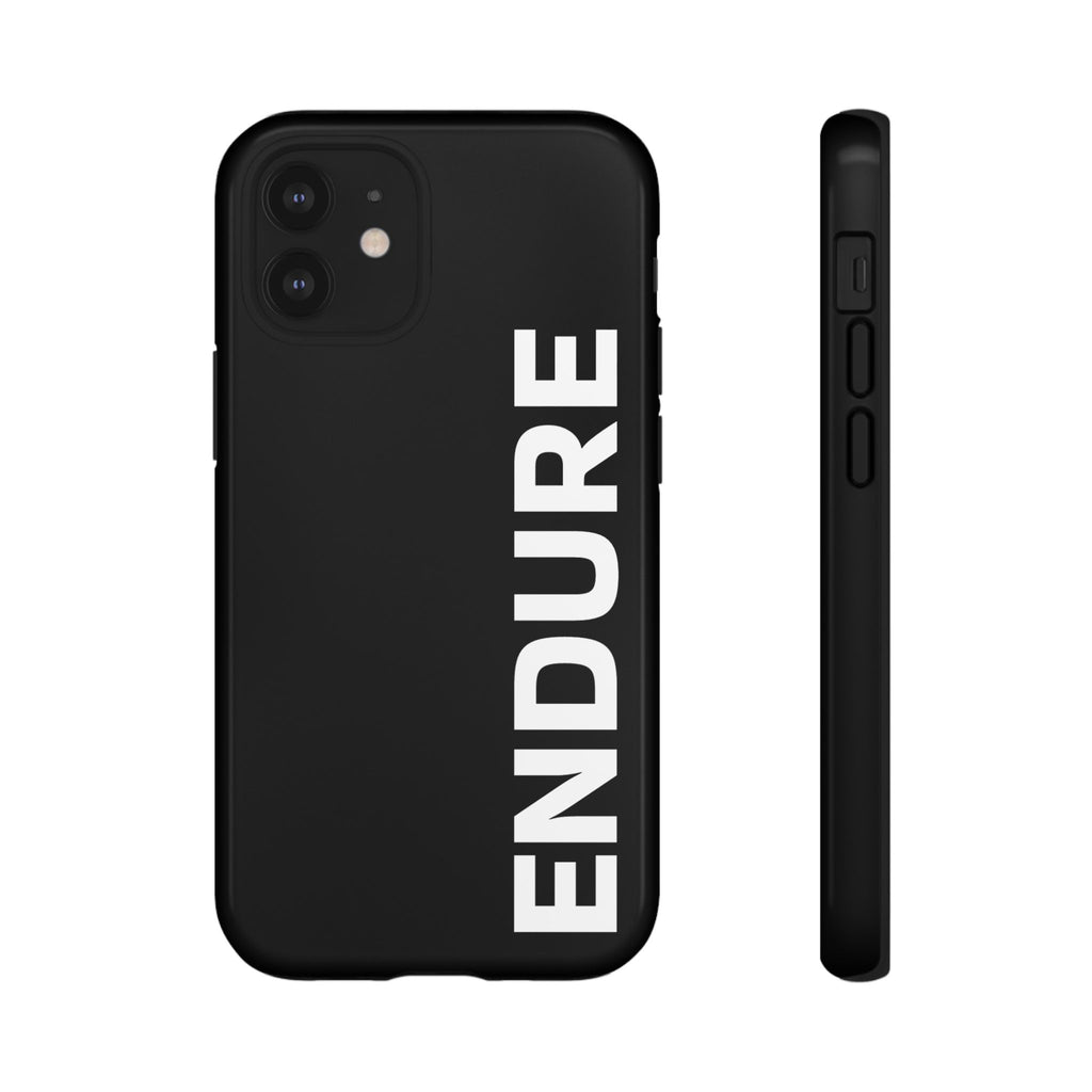 Endure Vertical Bold Phone Case — Tough Black Protective Cover