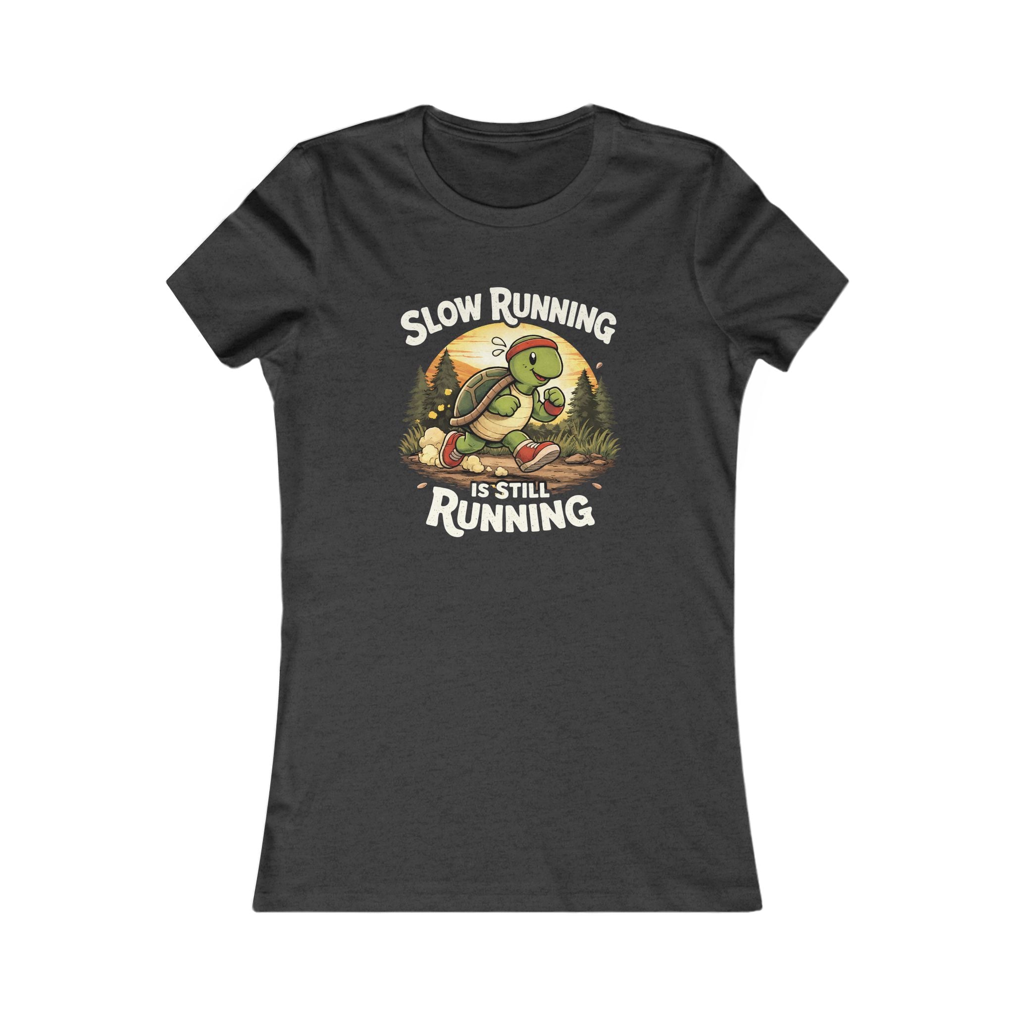 Slow Running Is Still Running Turtle Tee — "Catch Me If You Can" Women's Running Shirt
