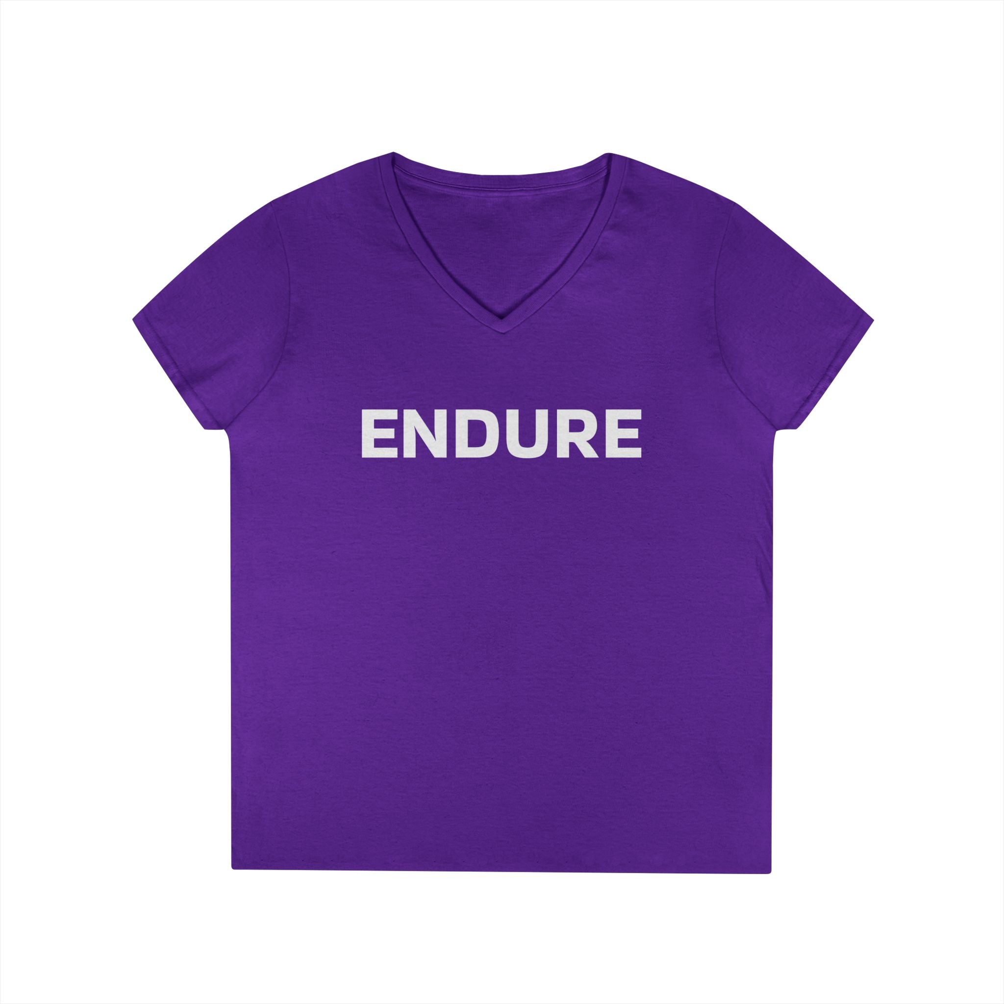 Endure V-Neck Tee - Motivational Women's T-Shirt