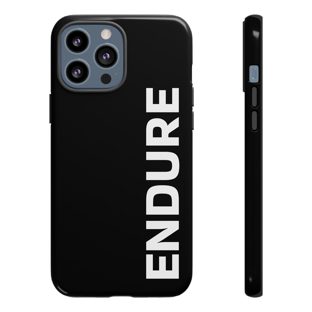 Endure Vertical Bold Phone Case — Tough Black Protective Cover