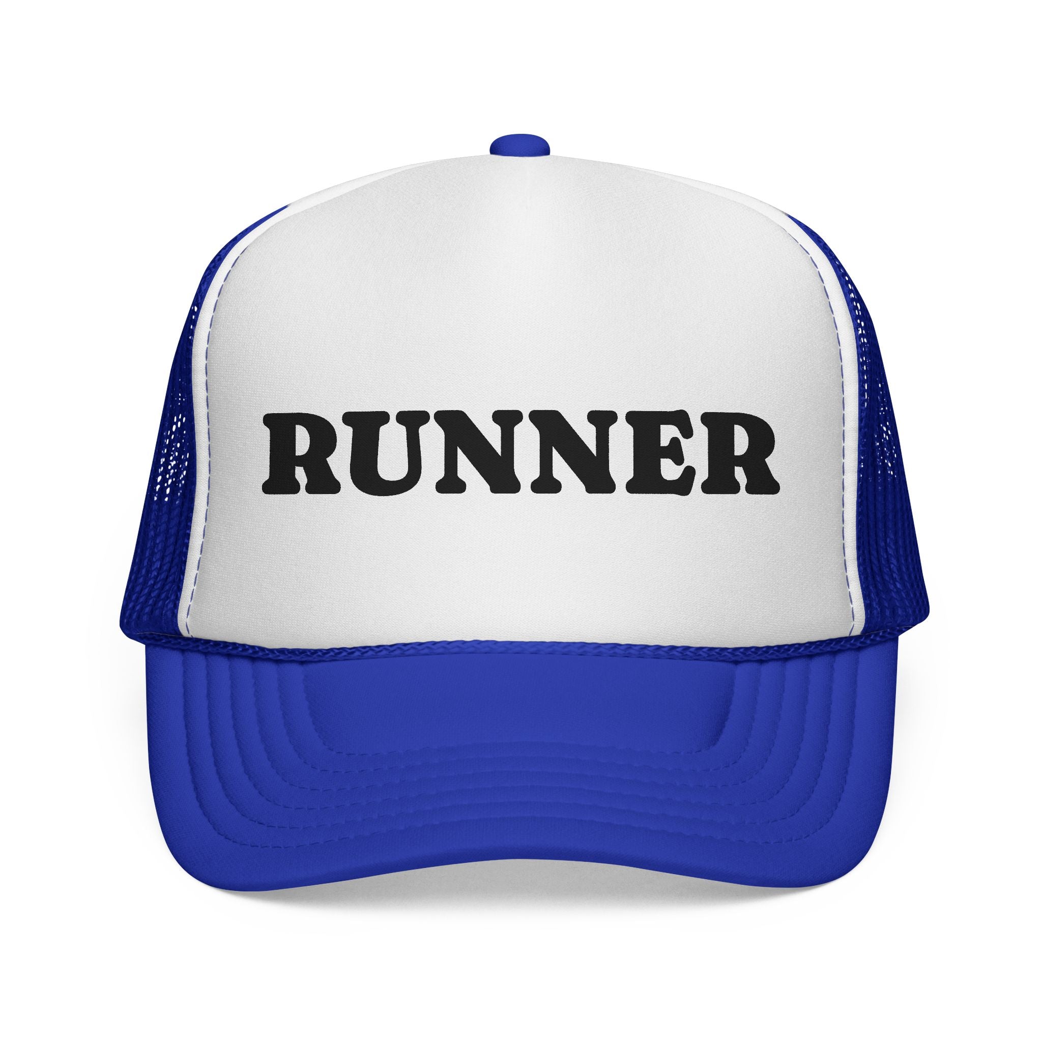 Runner Trucker Cap — Vintage Athletic Mesh Hat for Runners