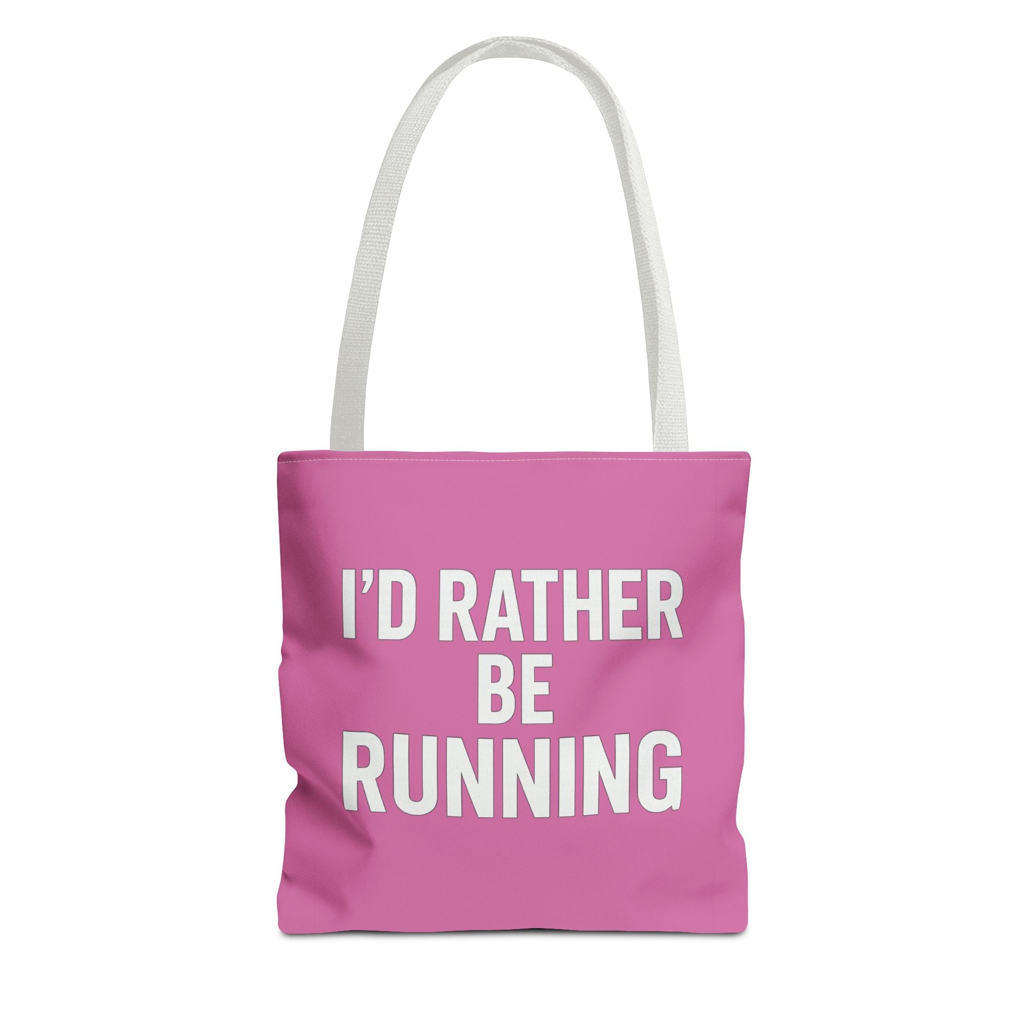 I'd Rather Be Running Pink Tote Bag – Running Enthusiast Gym & Everyday Tote - Best Run Yet Apparel and Gifts
